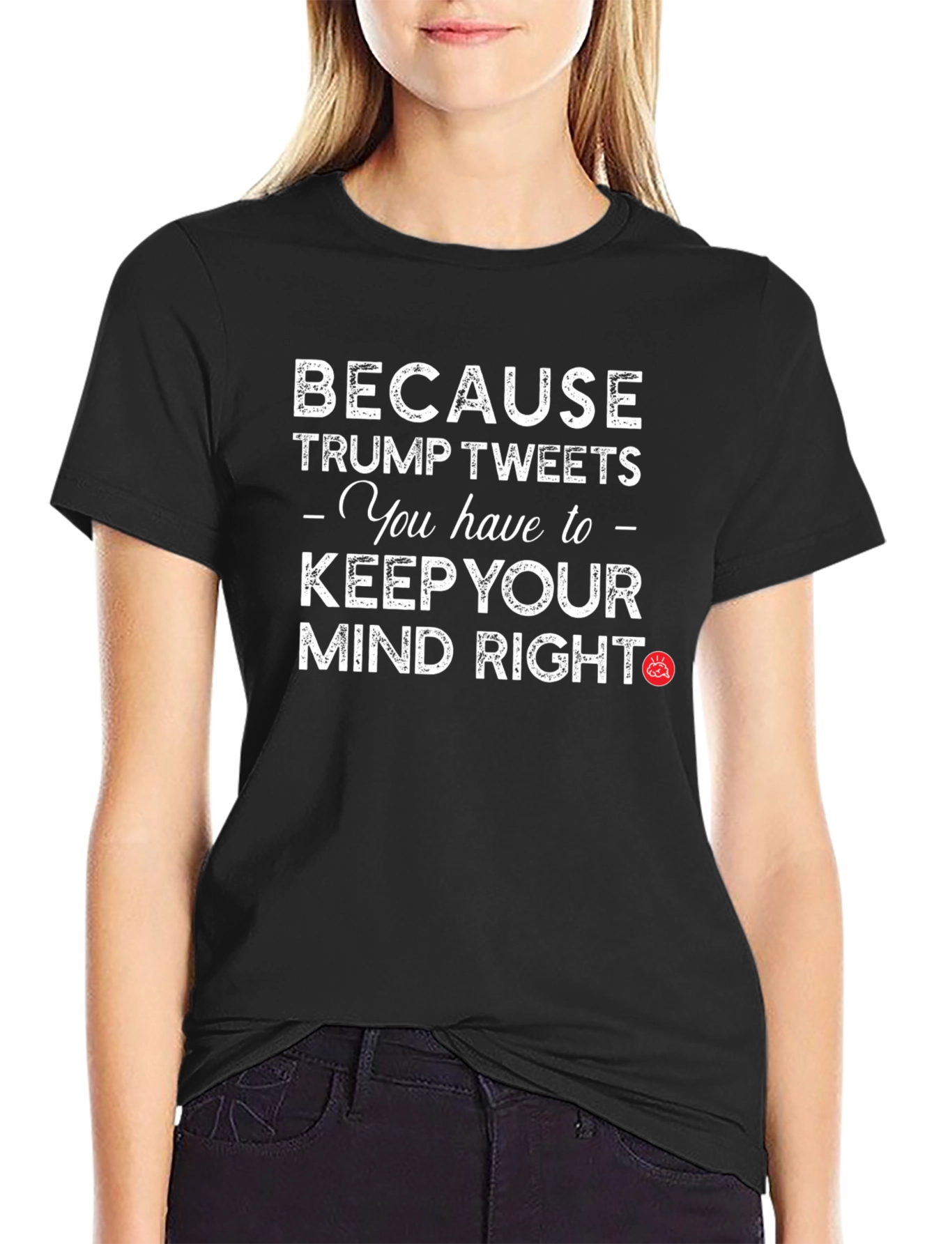 Trump Tweets Mind Right Graphic T-Shirt