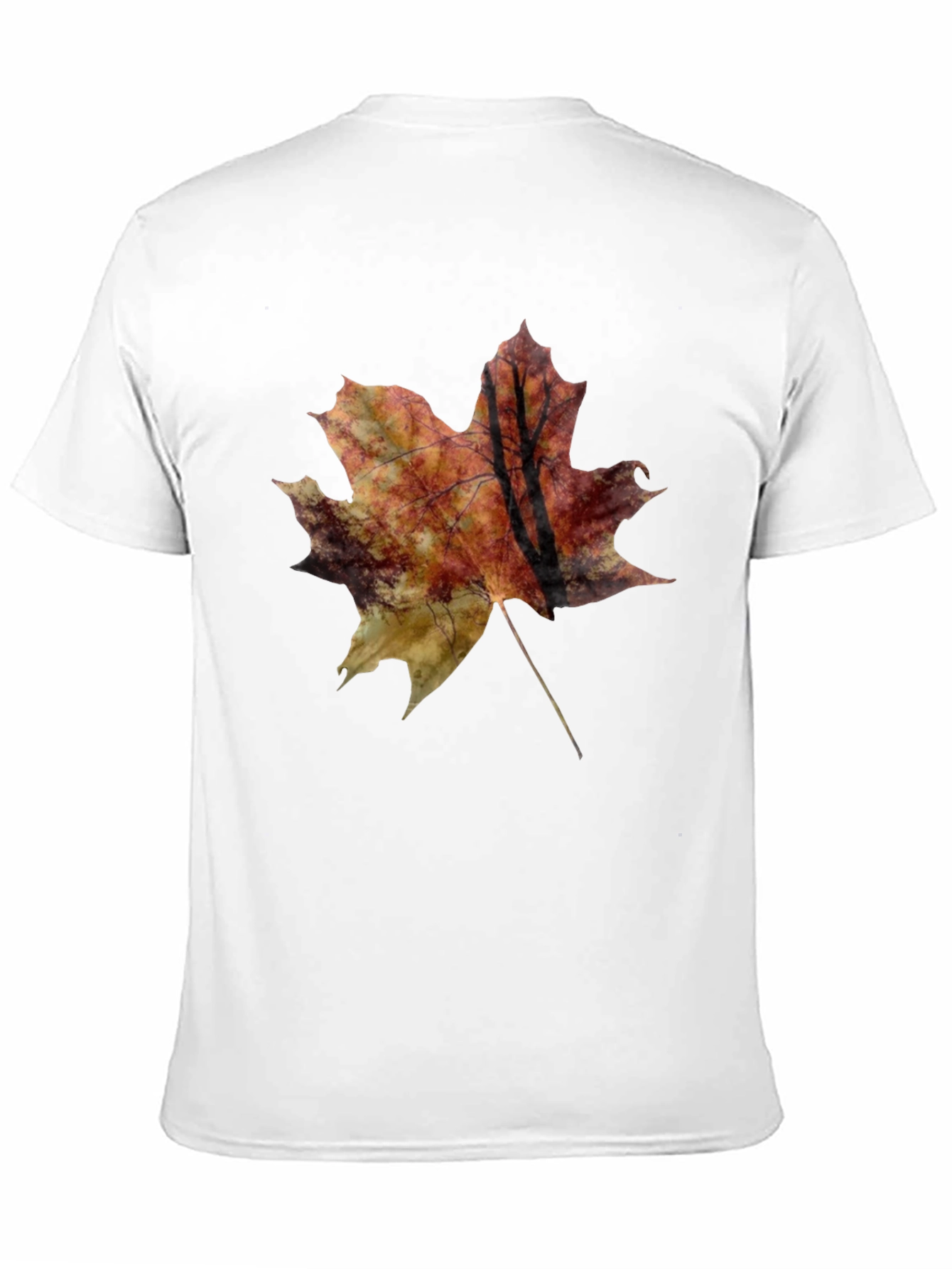 Autumn Leaf Graphic Tee - Unisex Black T-Shirt