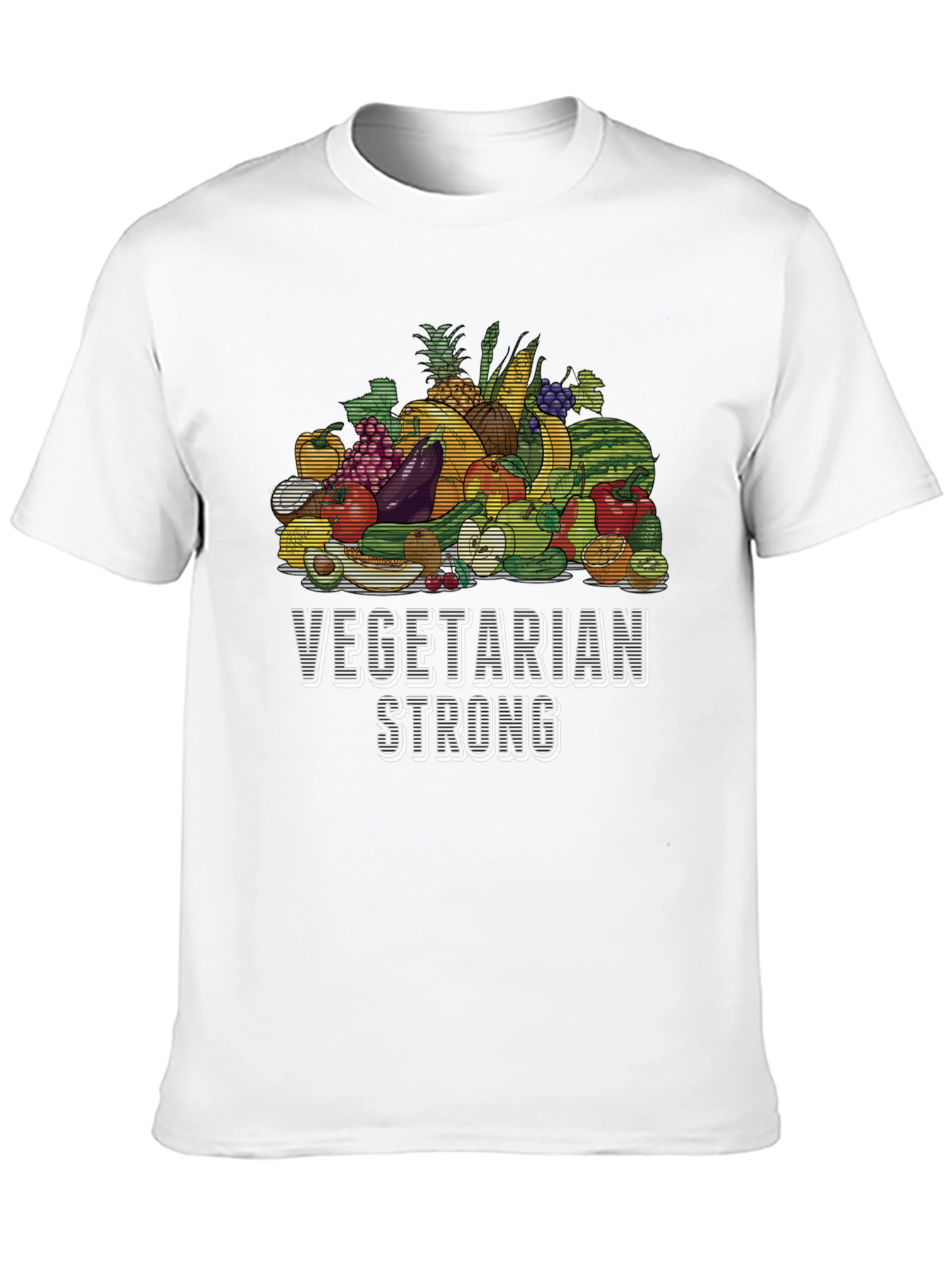 Vegetarian Strong T-Shirt - Vegan Graphic Tee