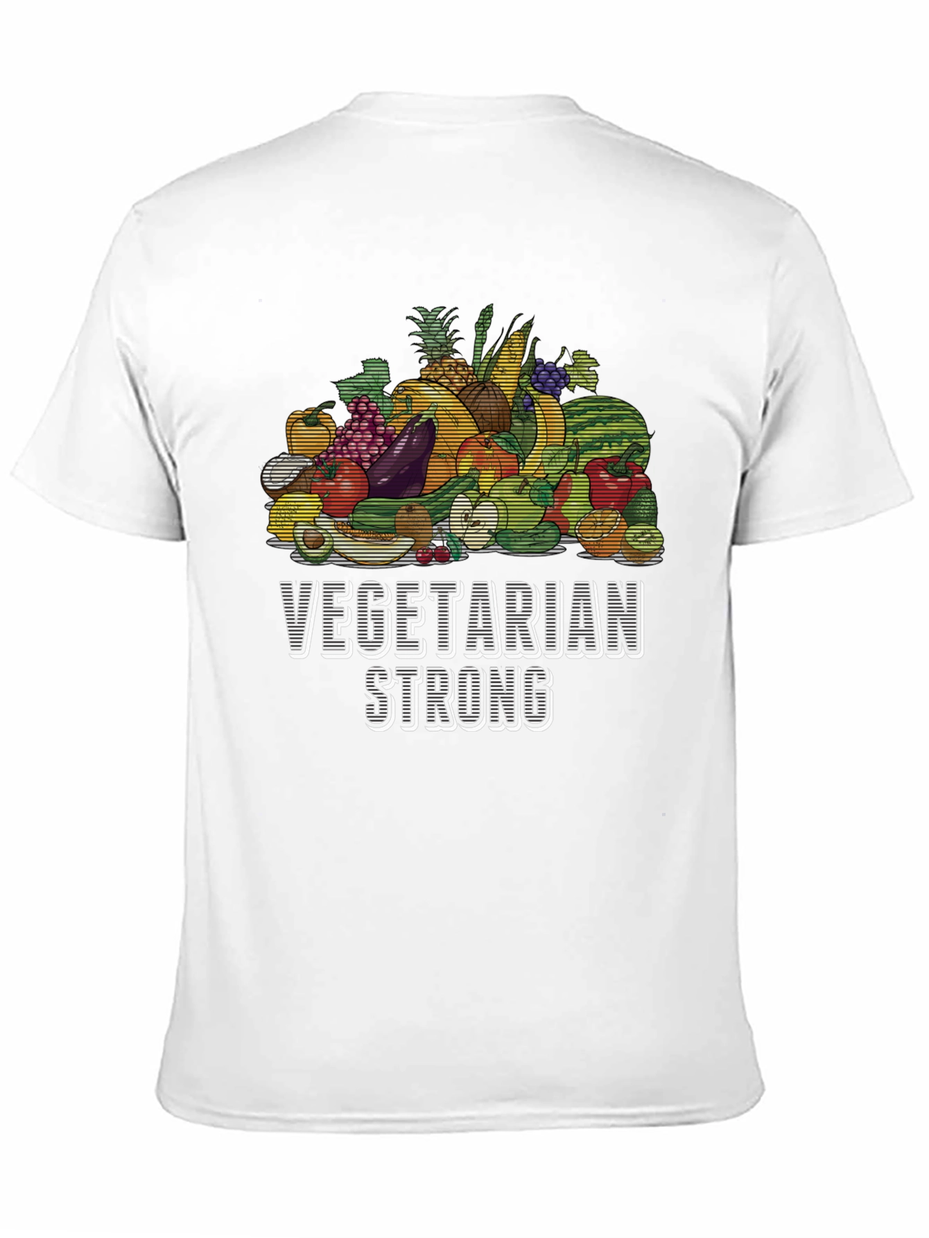 Vegetarian Strong T-Shirt - Vegan Graphic Tee