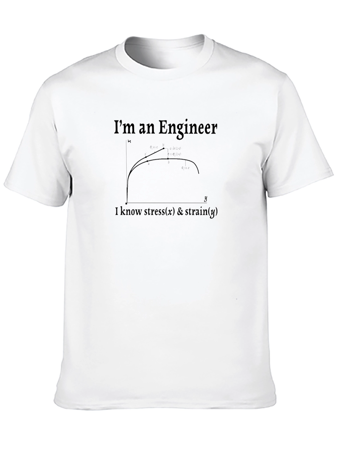 Engineer Stress Strain T-Shirt - Black