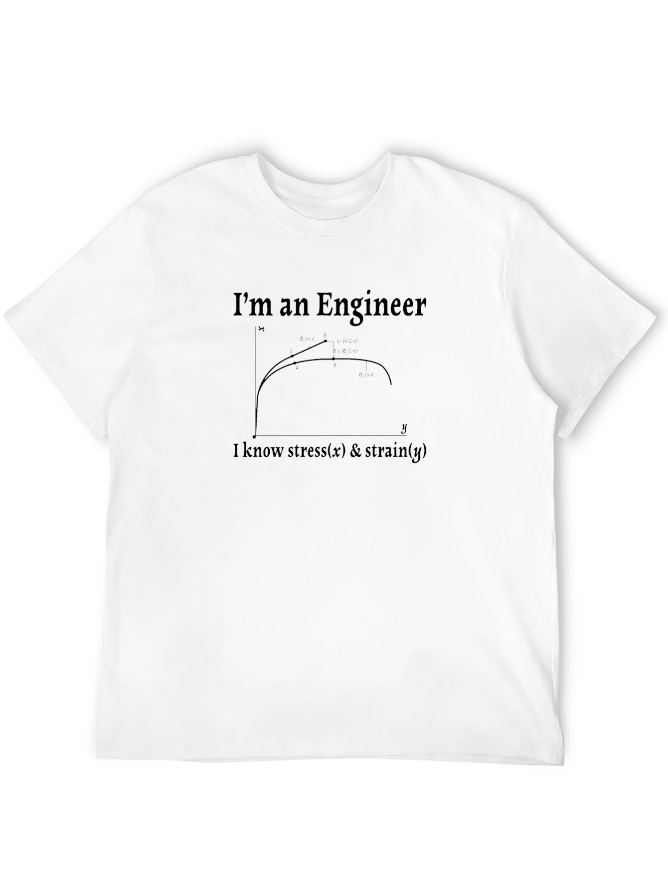 Engineer Stress Strain T-Shirt - Black