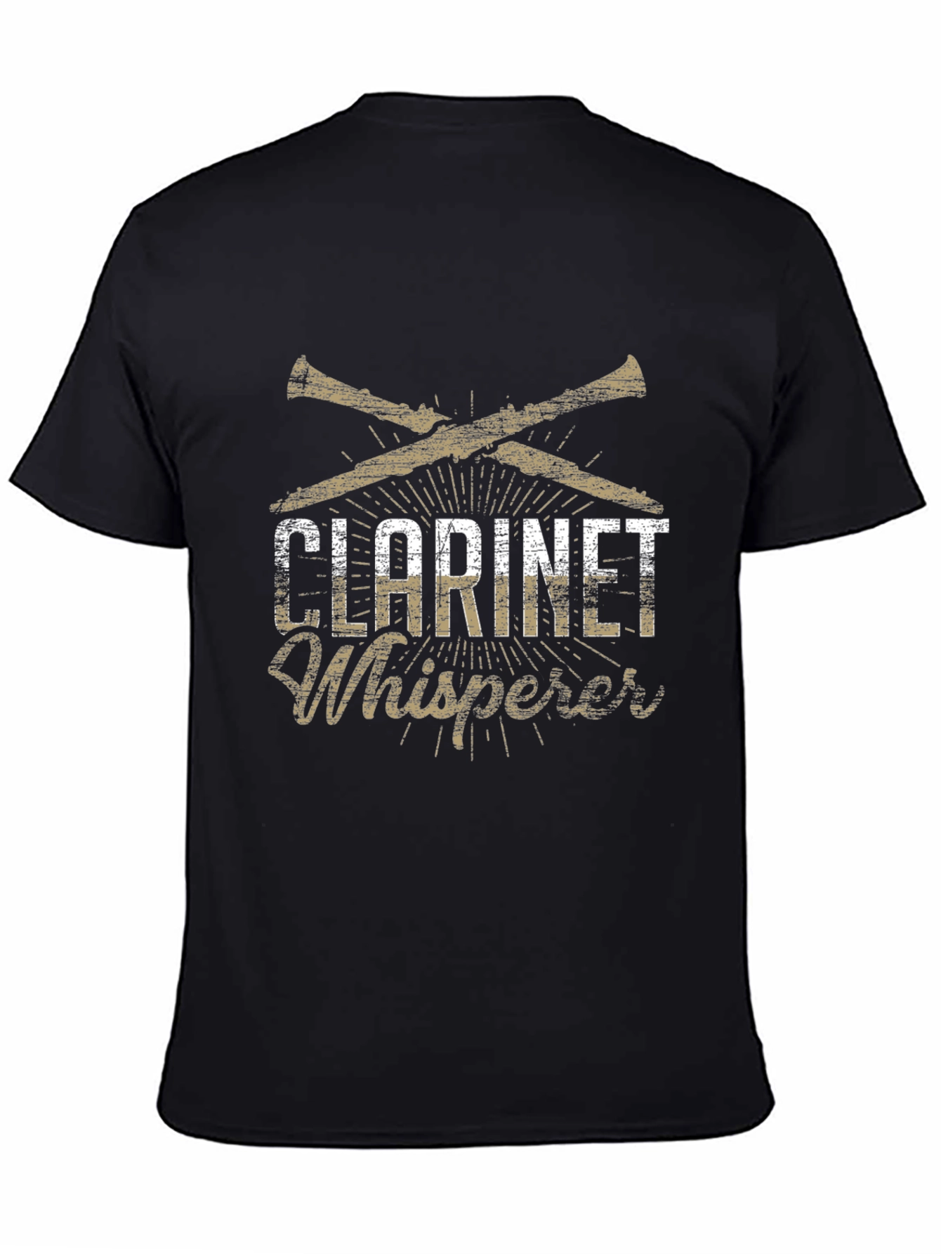 Clarinet Whisperer Black T-Shirt