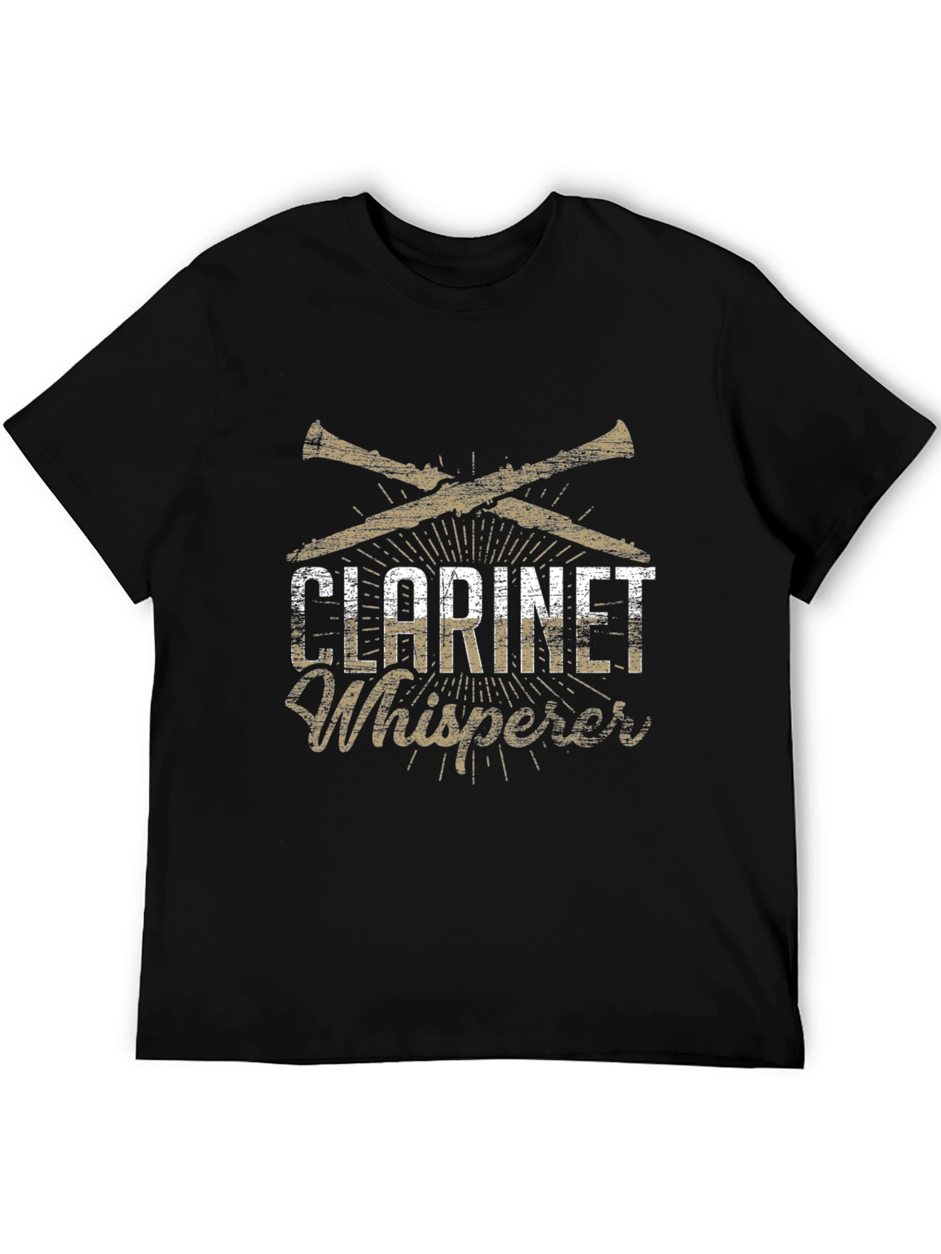 Clarinet Whisperer Black T-Shirt