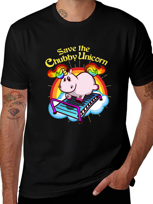 Save the Chubby Unicorn Graphic Tee
