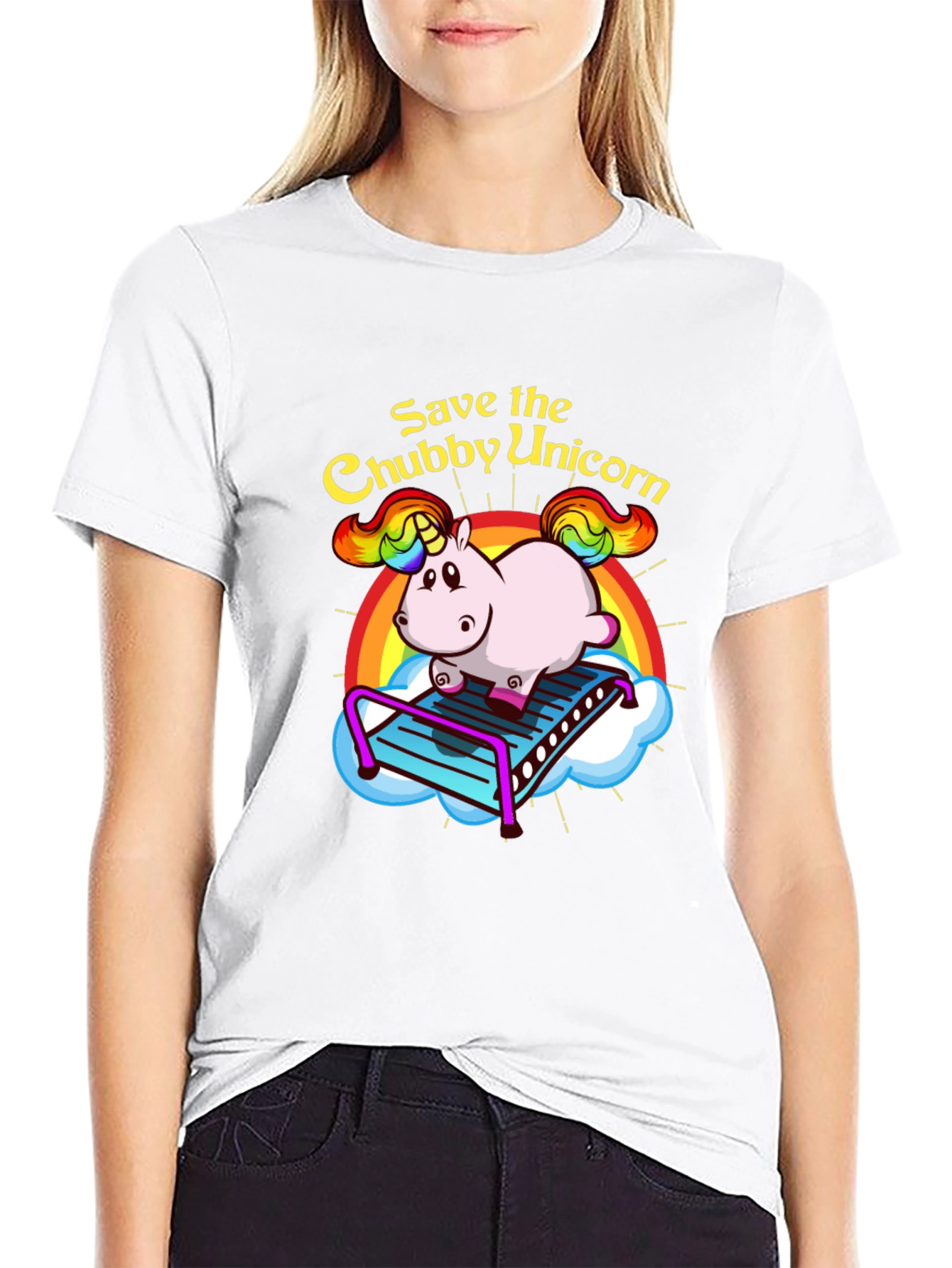 Save the Chubby Unicorn Graphic Tee
