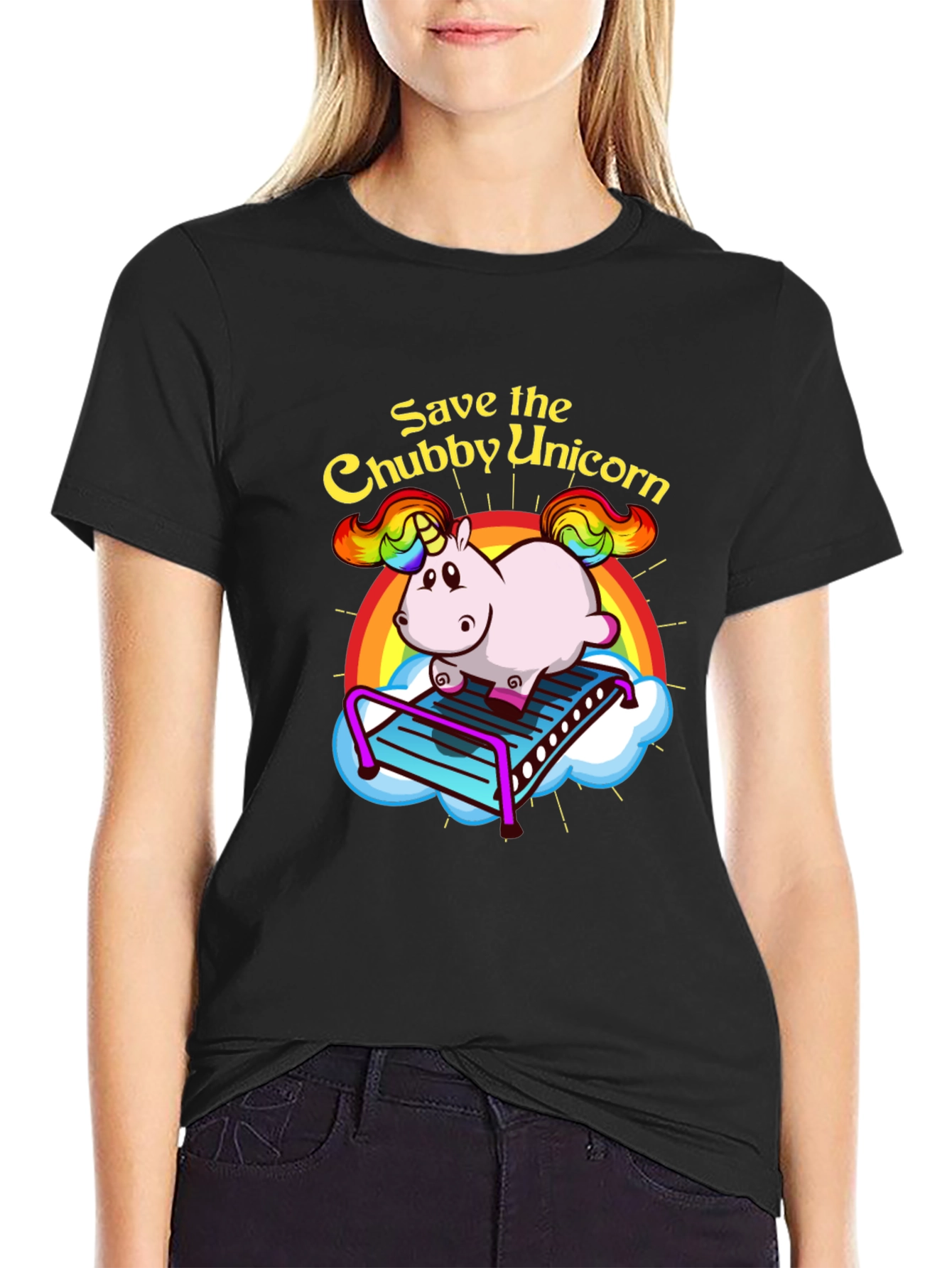 Save the Chubby Unicorn Graphic Tee