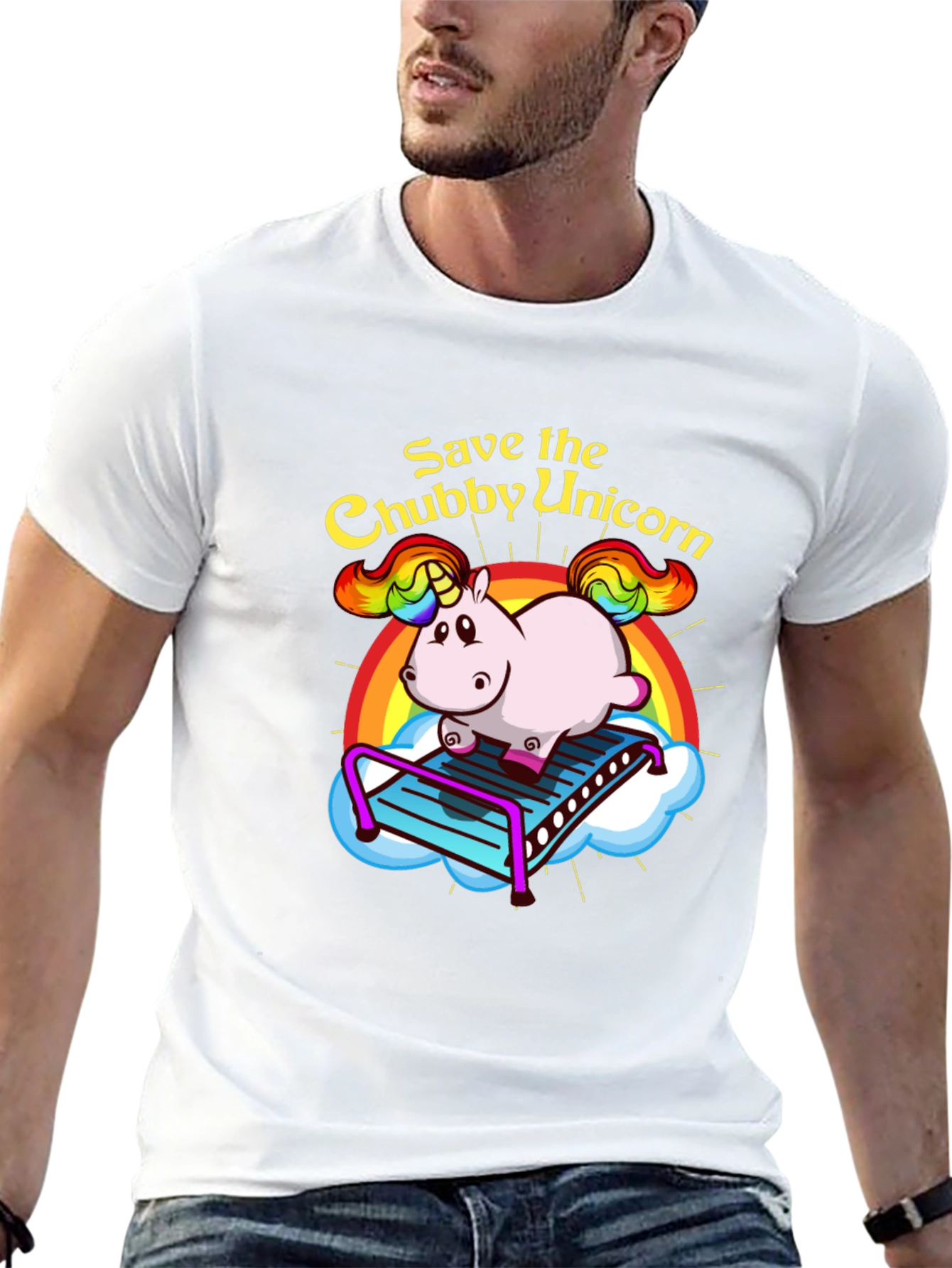 Save the Chubby Unicorn Graphic Tee