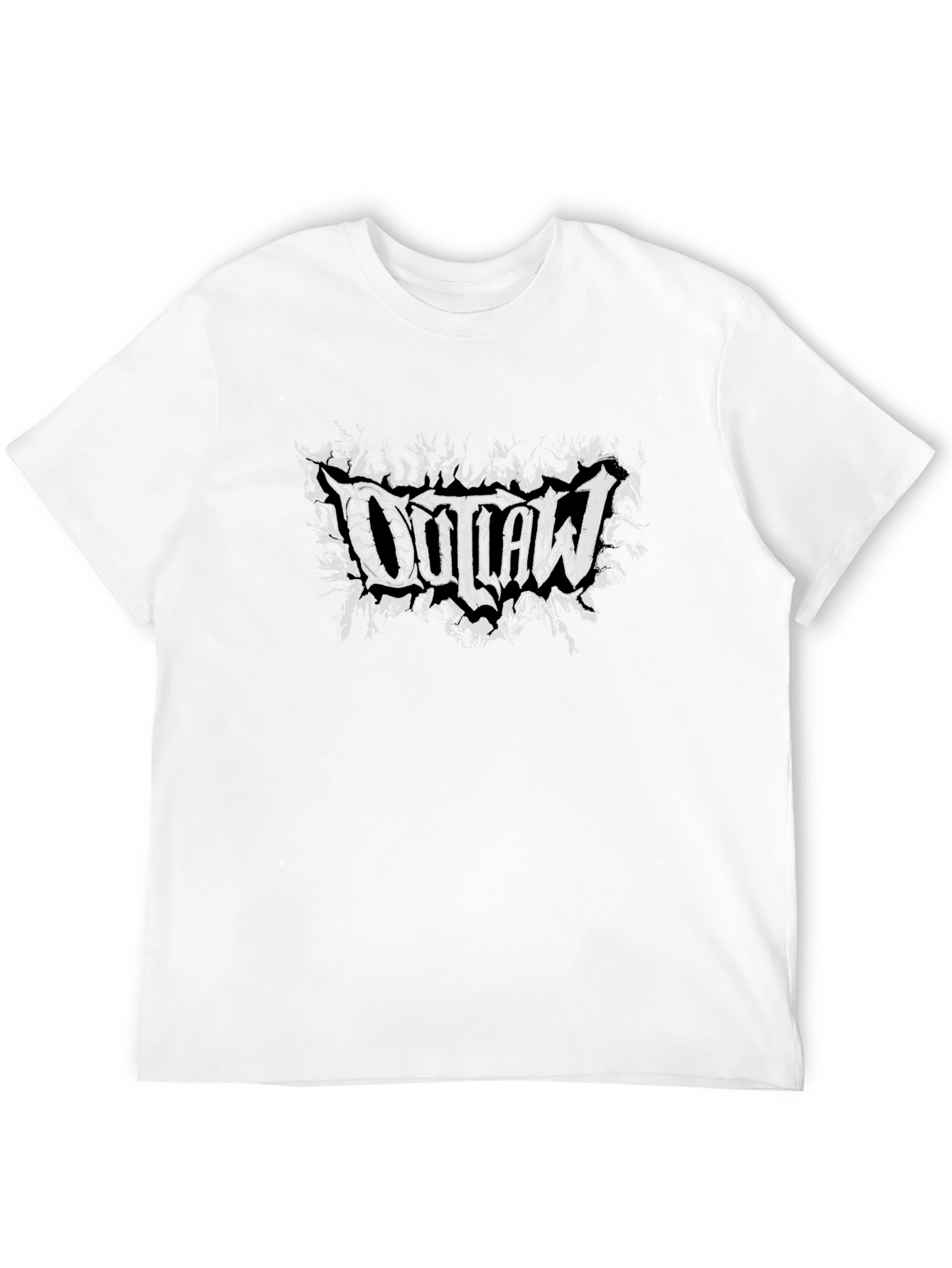 Outlaw Graphic Print Black T-Shirt