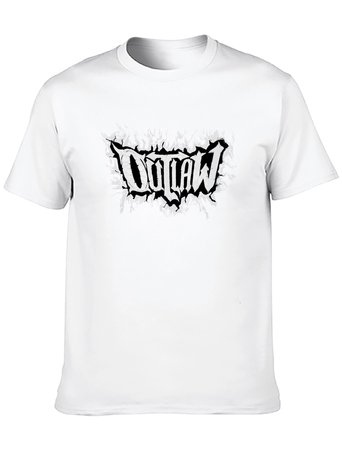 Outlaw Graphic Print Black T-Shirt