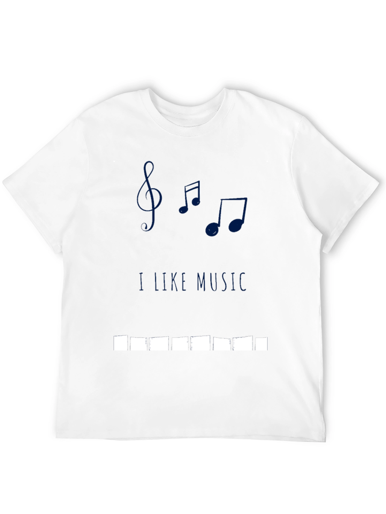I Like Music Black Graphic Tee