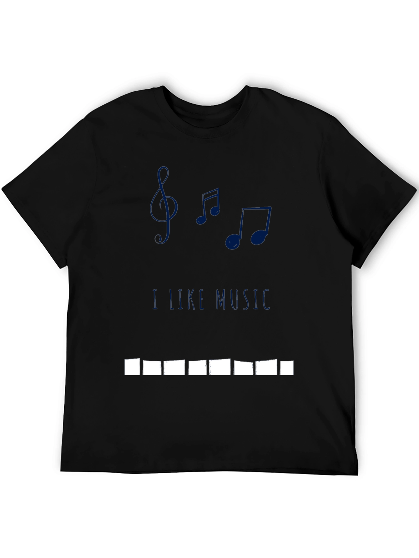 I Like Music Black Graphic Tee