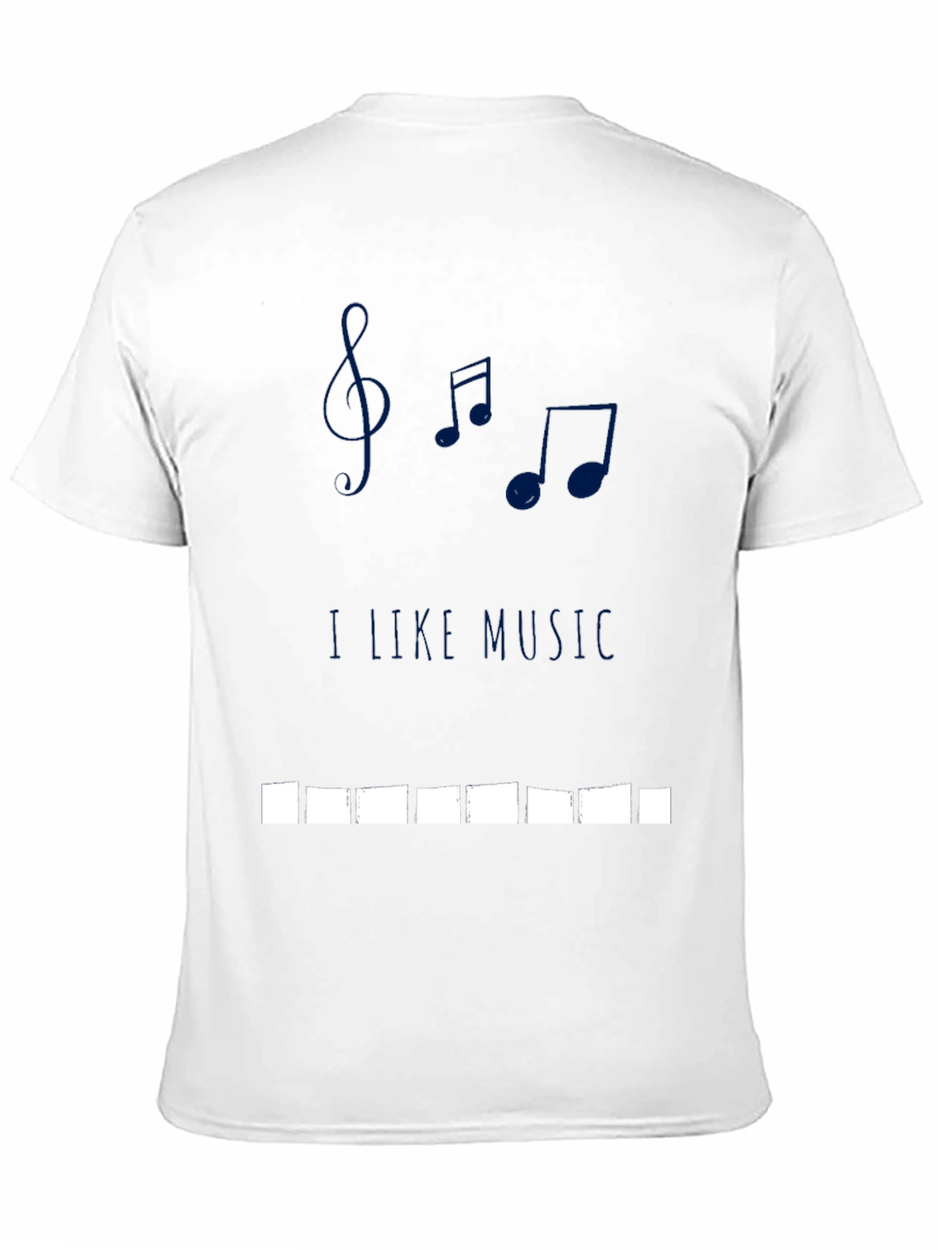 I Like Music Black Graphic Tee