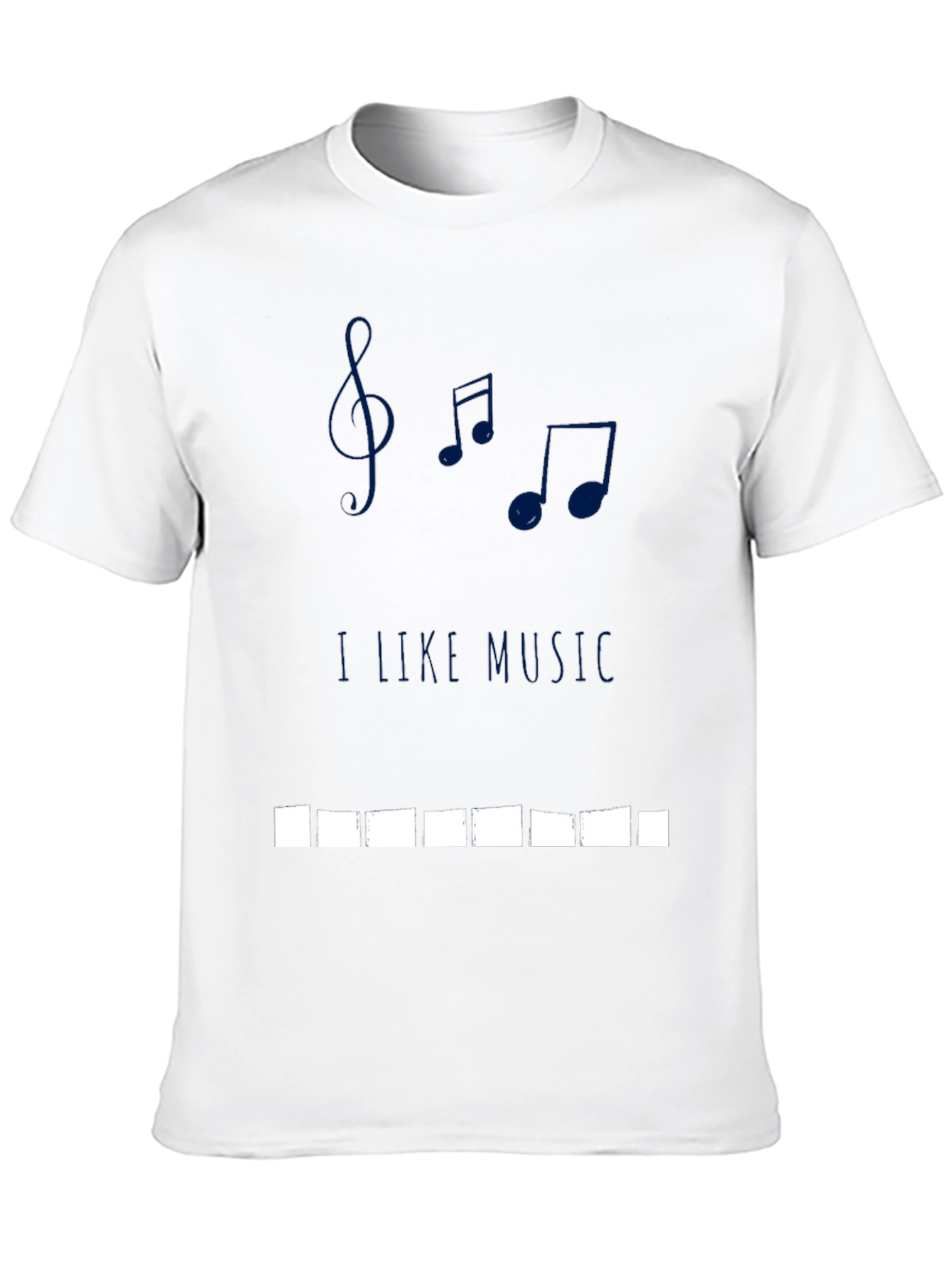 I Like Music Black Graphic Tee