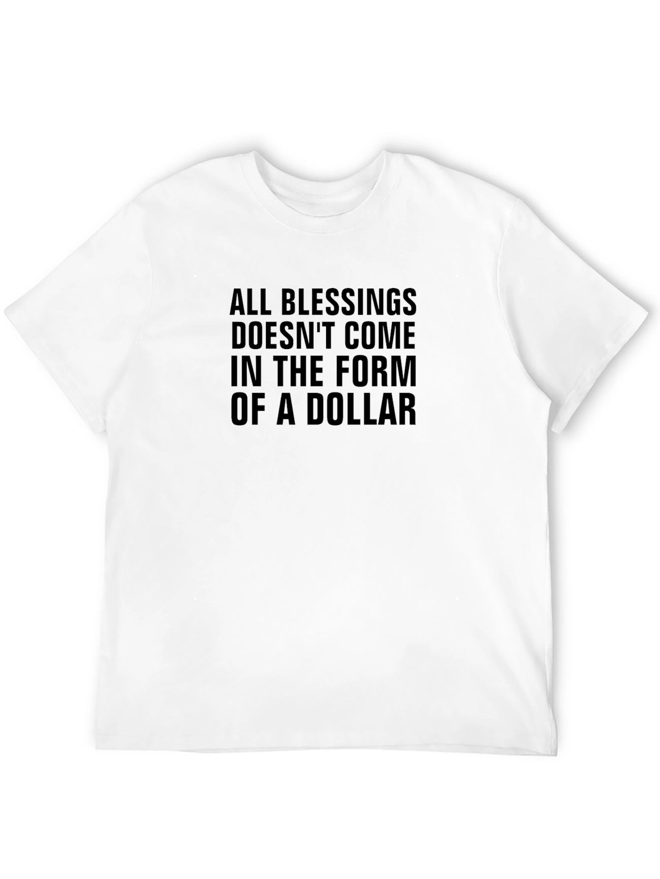 Blessings T-Shirt - Inspirational Message Black Tee
