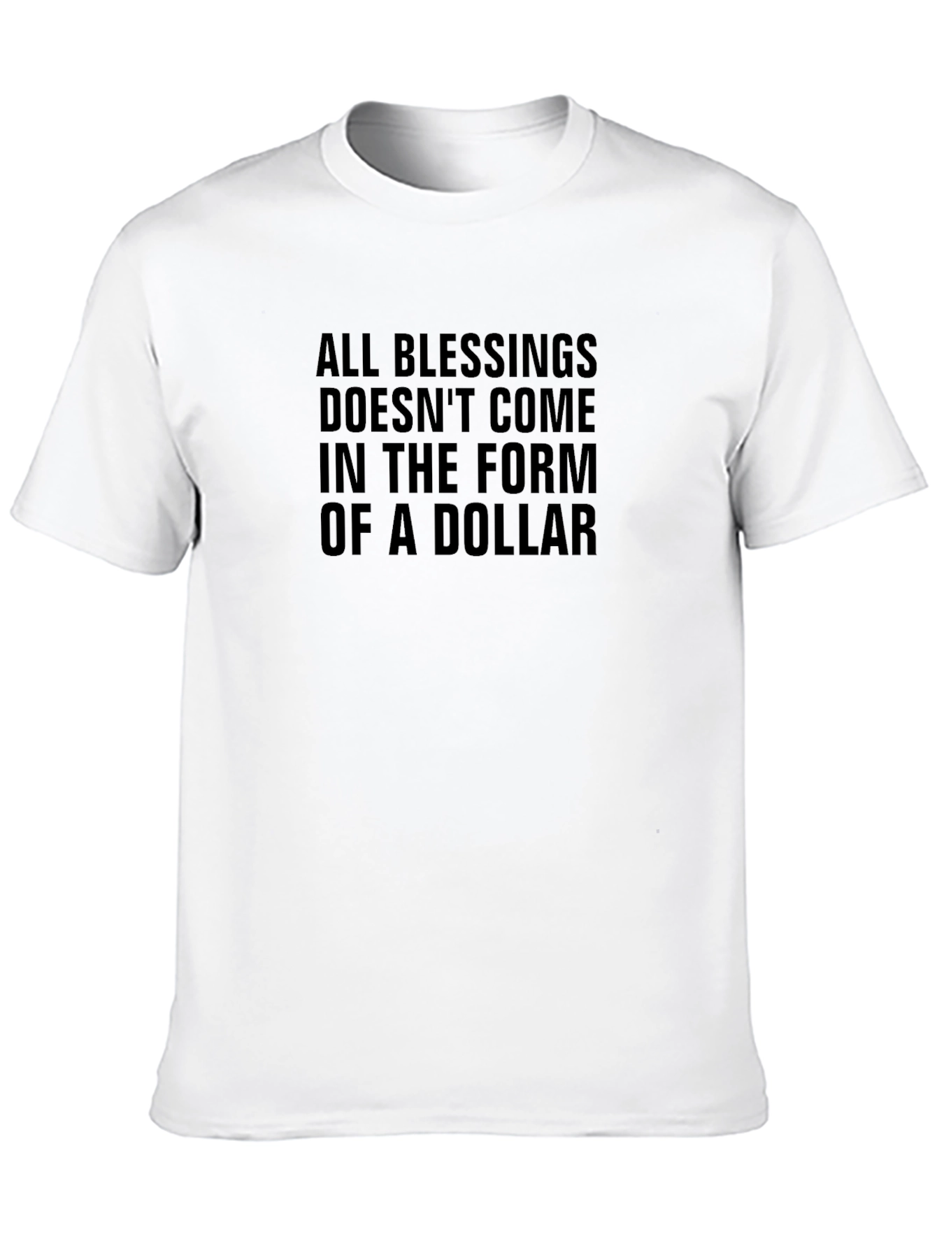 Blessings T-Shirt - Inspirational Message Black Tee