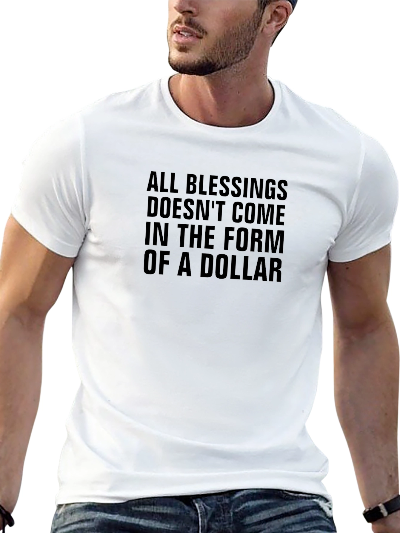 Blessings T-Shirt - Inspirational Message Black Tee