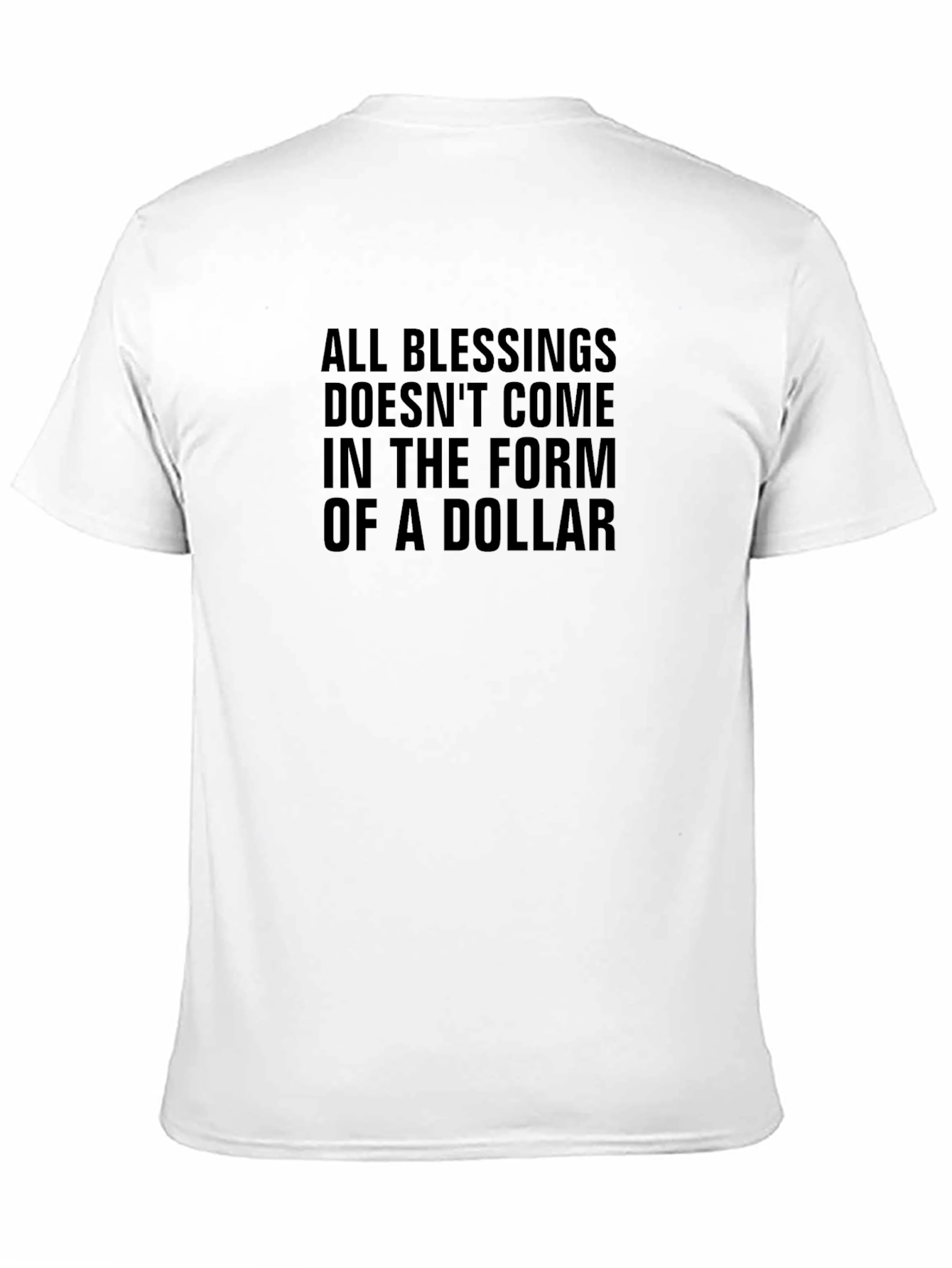 Blessings T-Shirt - Inspirational Message Black Tee