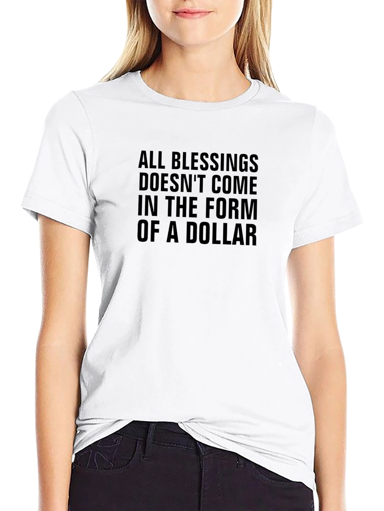 Blessings T-Shirt - Inspirational Message Black Tee