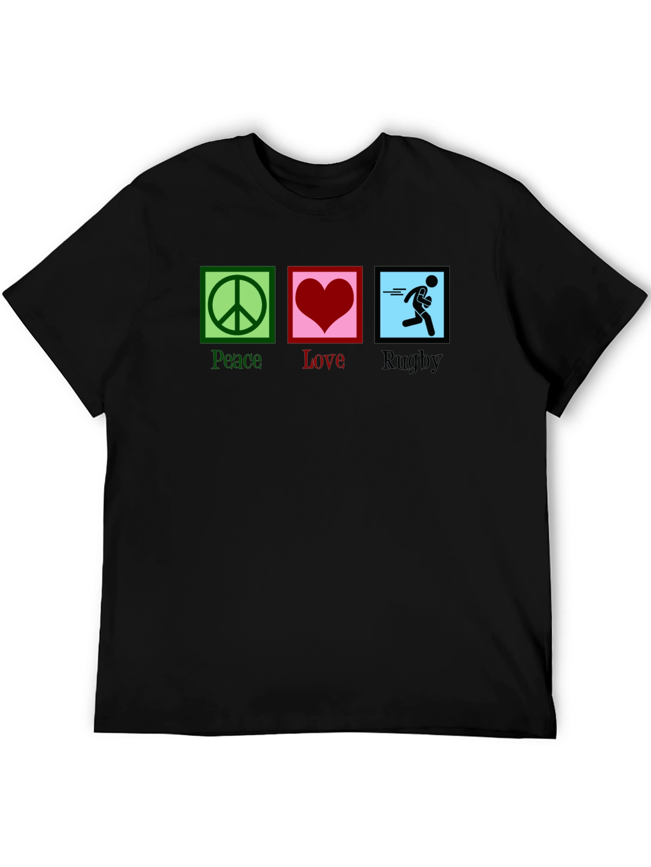 Peace Love Rugby Graphic Tee