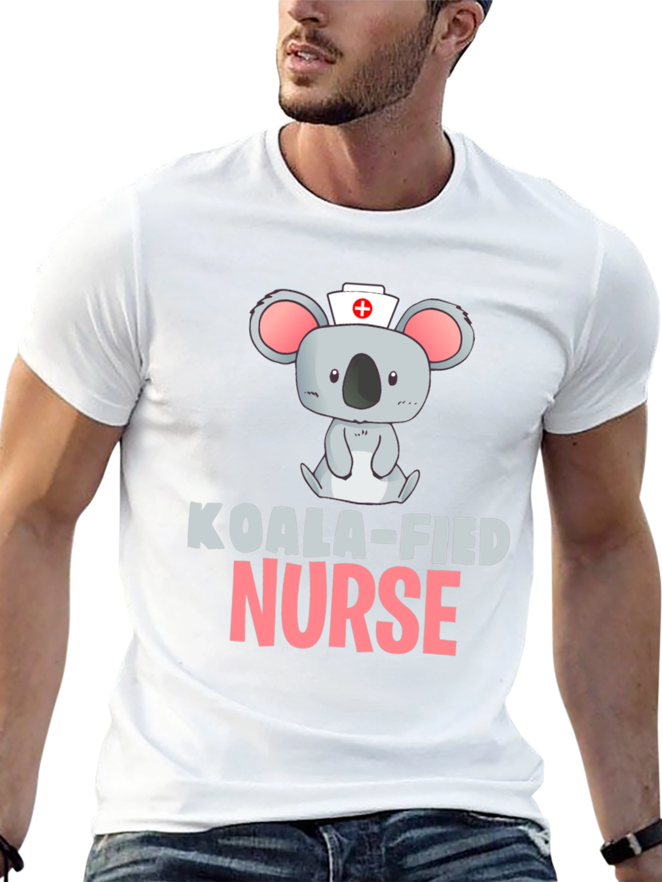 Koala-fied Nurse Black T-Shirt