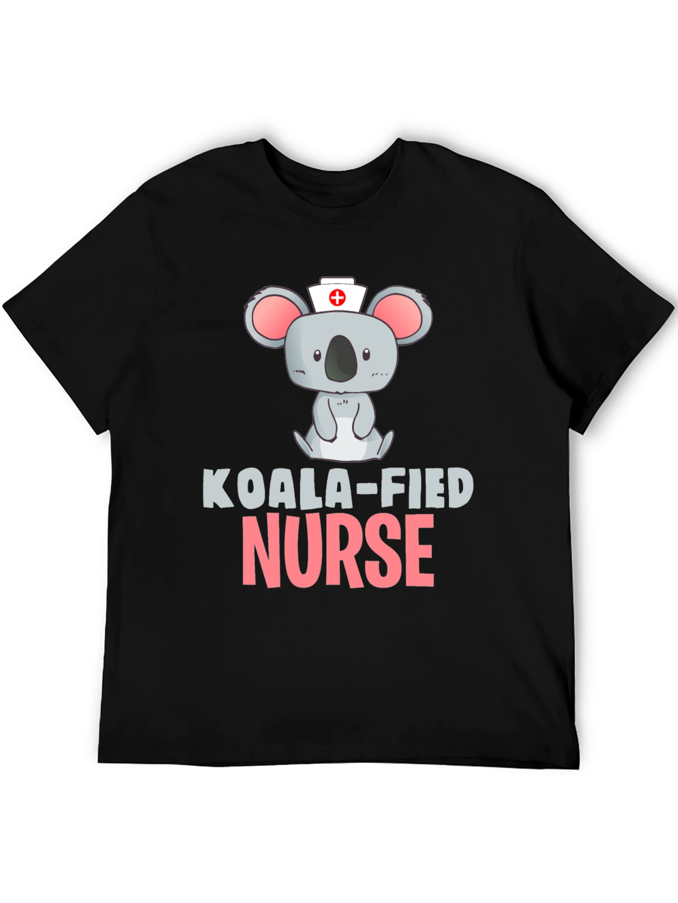 Koala-fied Nurse Black T-Shirt