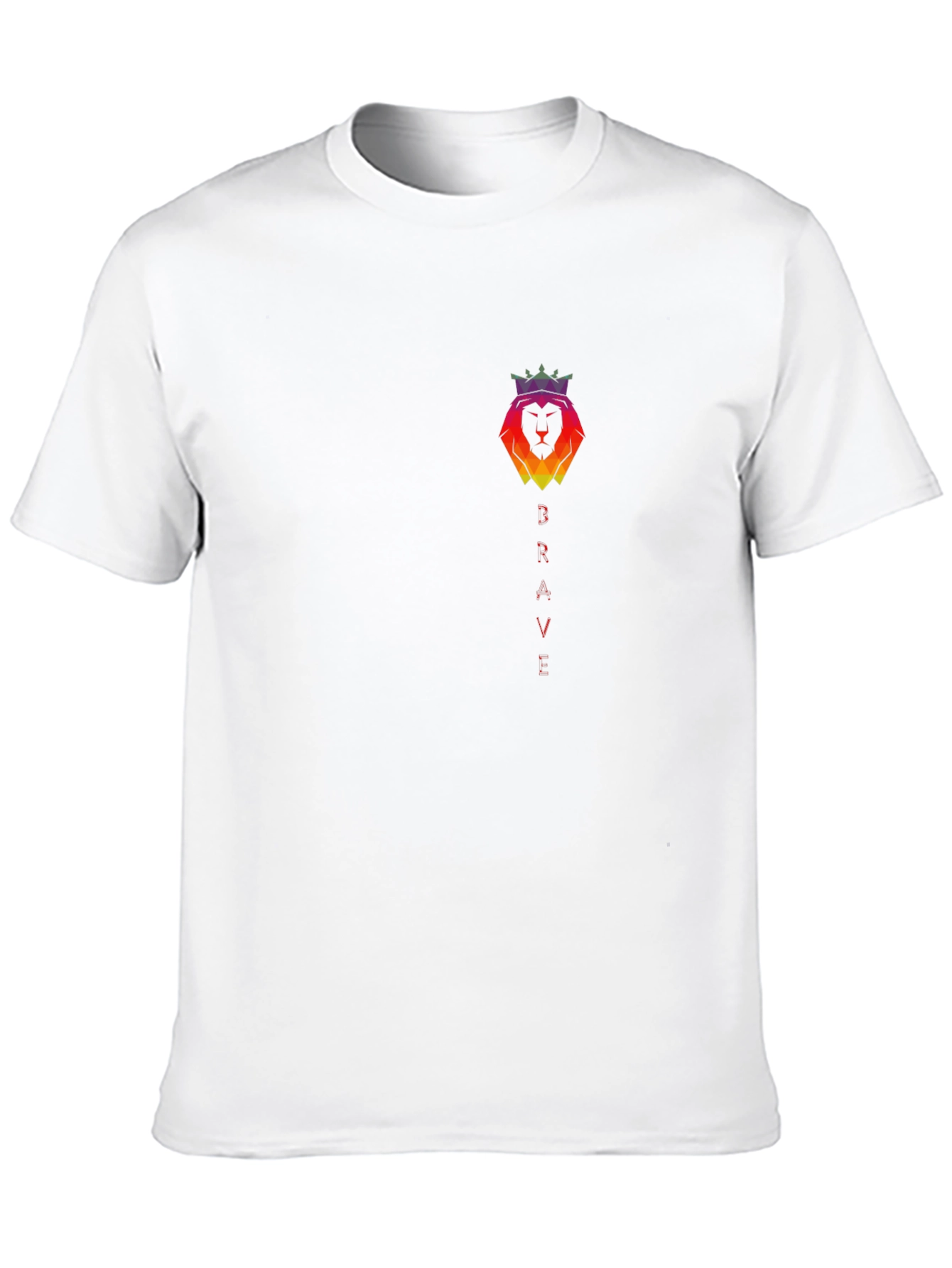 Brave Lion King Graphic T-Shirt - Mens Black Tee