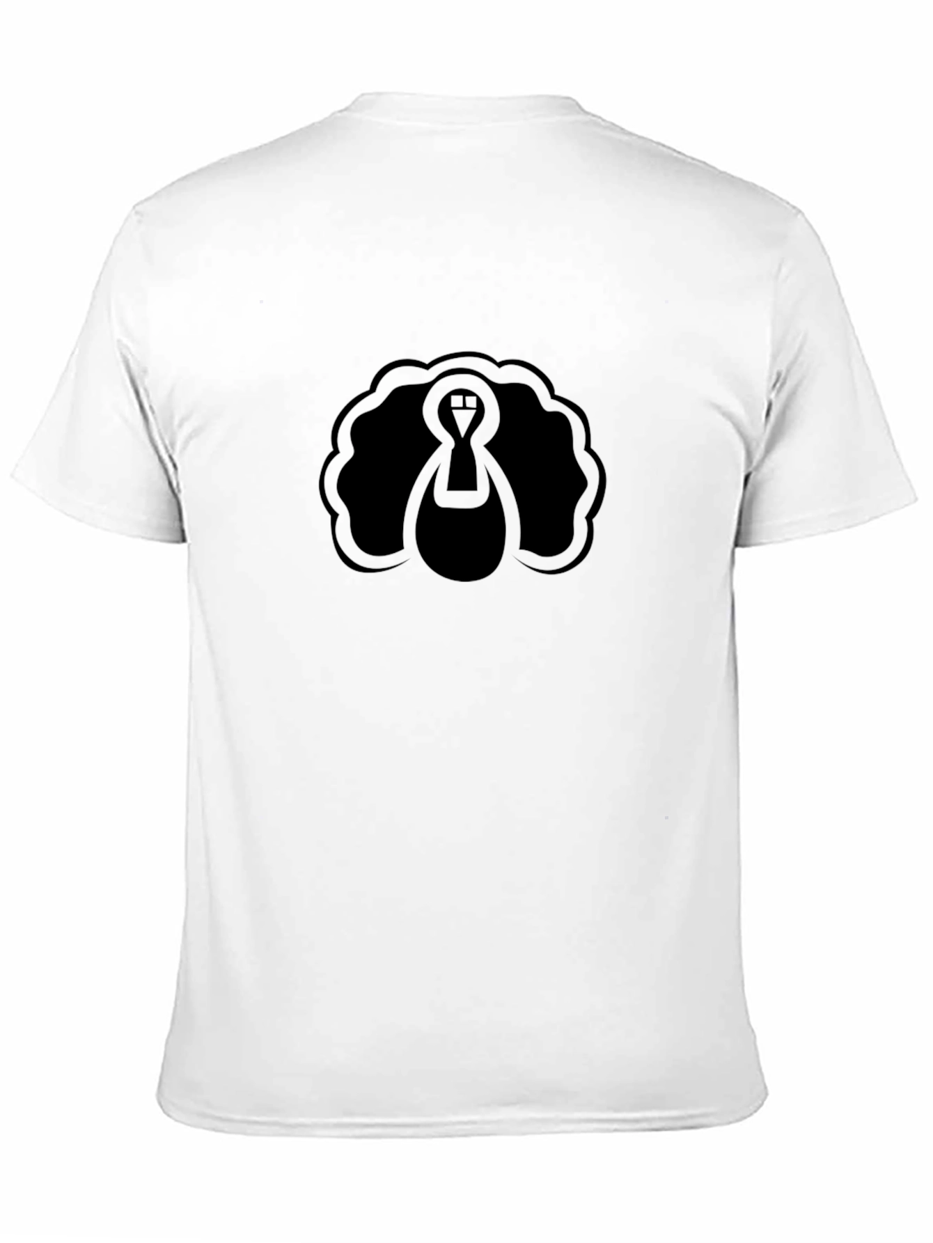 Mens Black Turkey Graphic Tee - Holiday Style