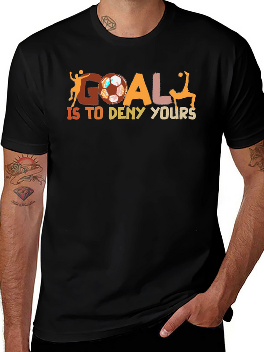 Soccer Goal Graphic T-Shirt - Casual Style