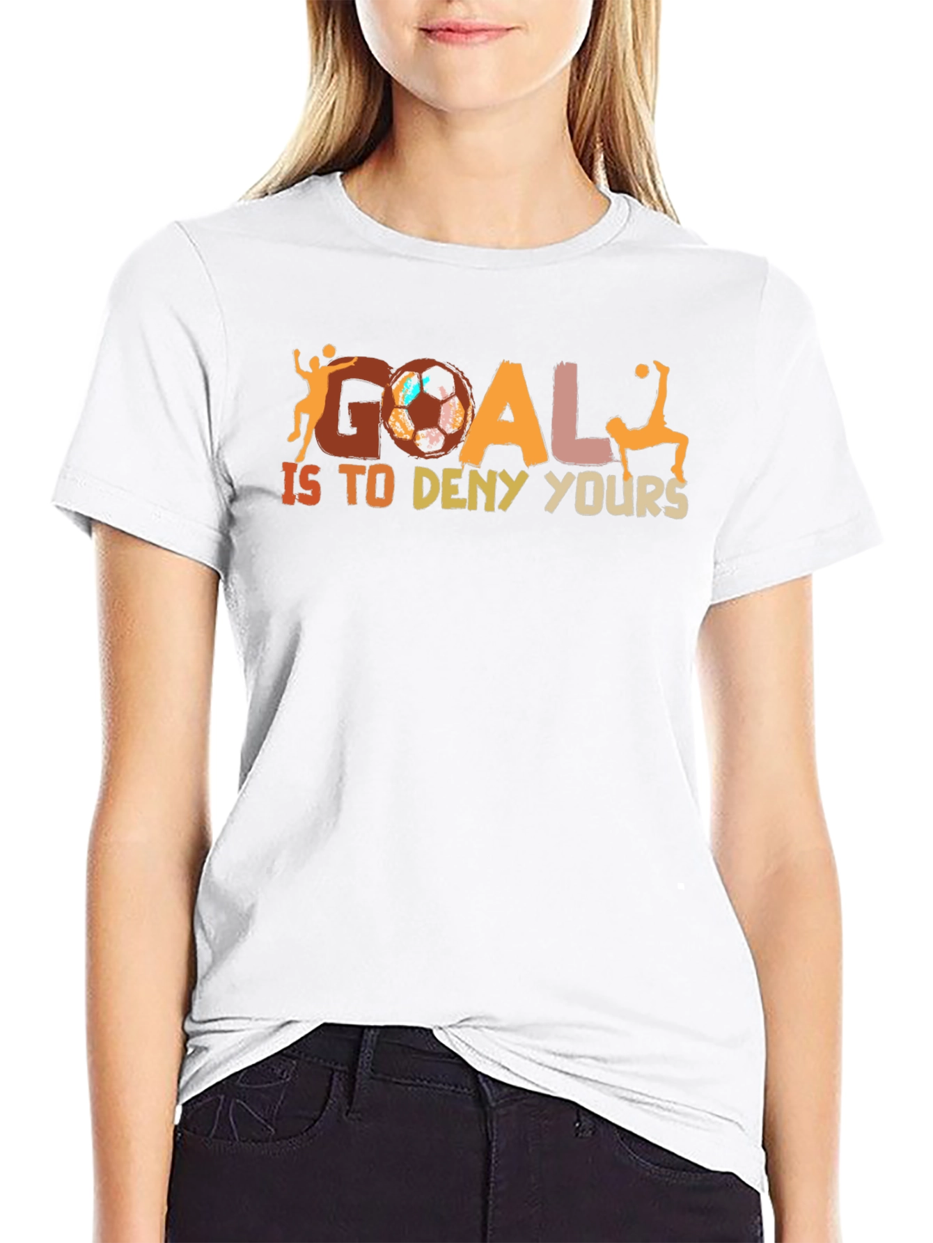 Soccer Goal Graphic T-Shirt - Casual Style
