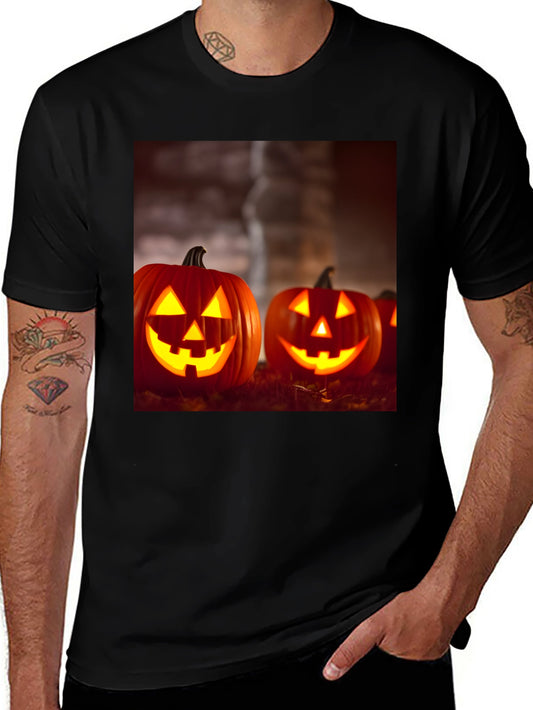 Halloween Pumpkin T-Shirt - Festive Graphic Tee