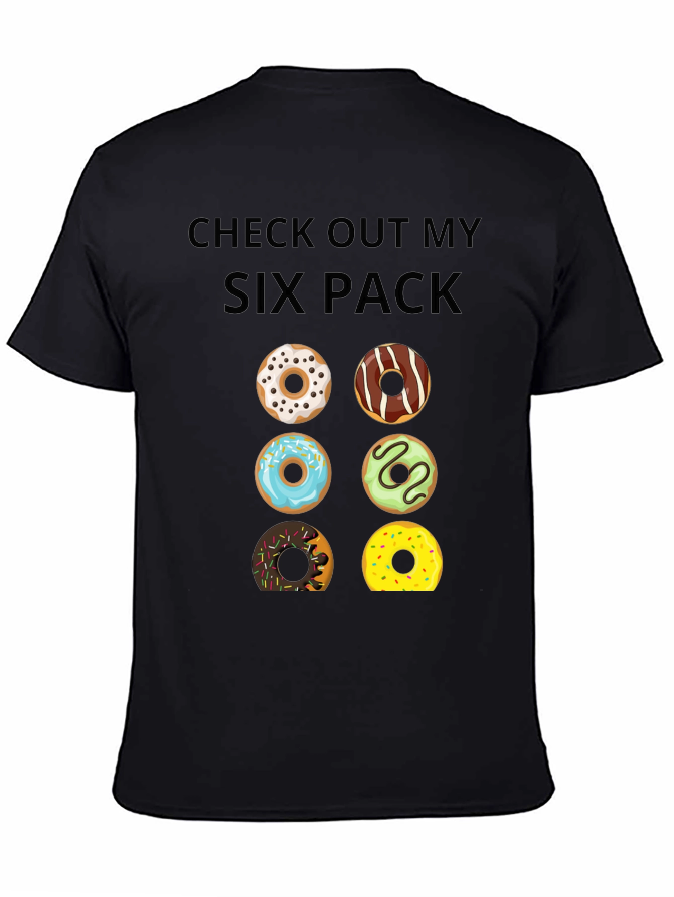 Funny Donut Six Pack T-Shirt