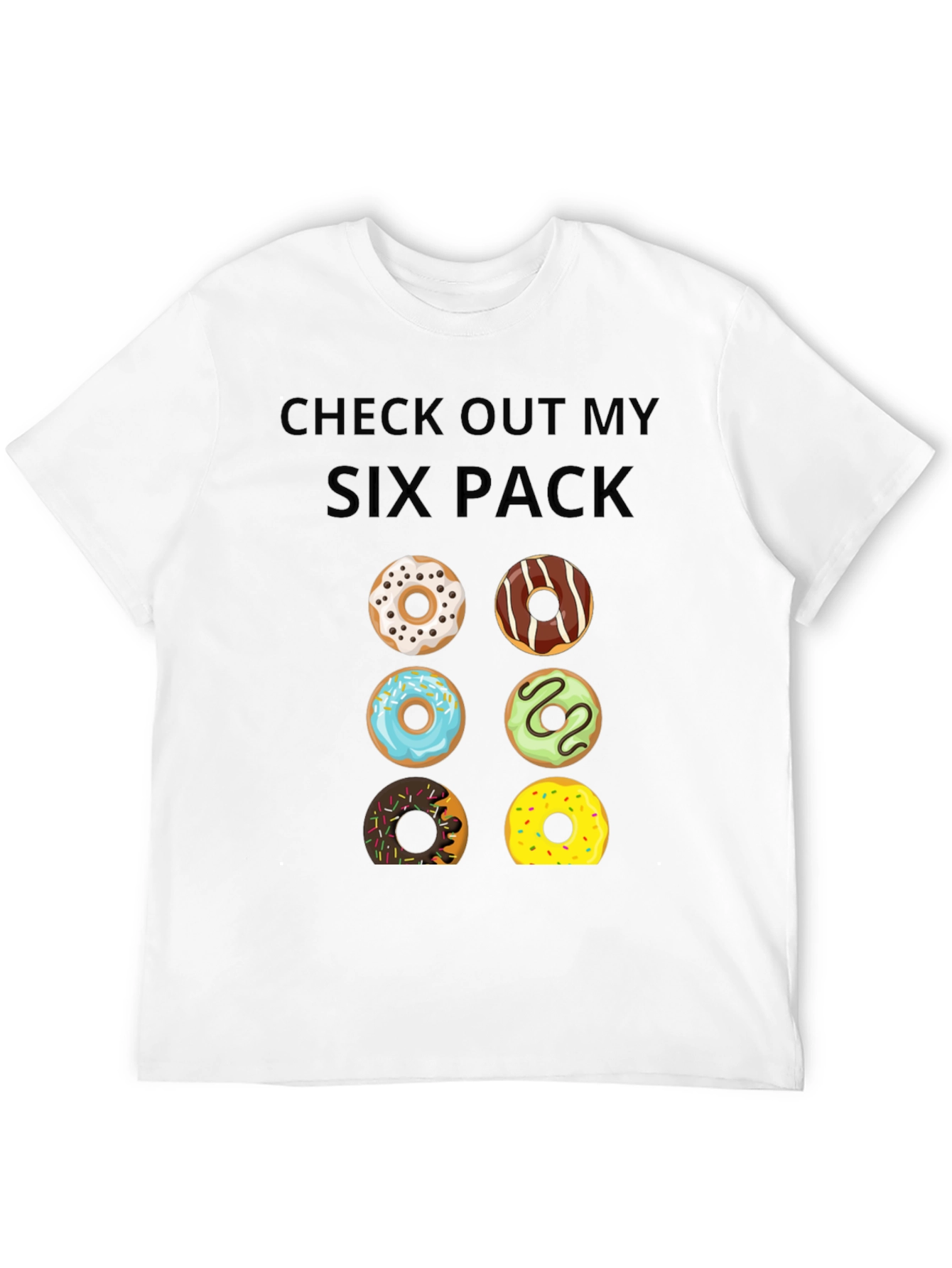 Funny Donut Six Pack T-Shirt