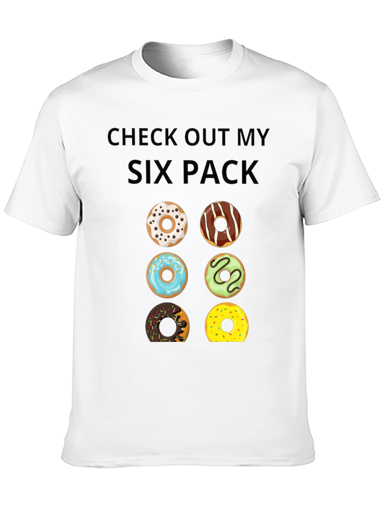 Funny Donut Six Pack T-Shirt