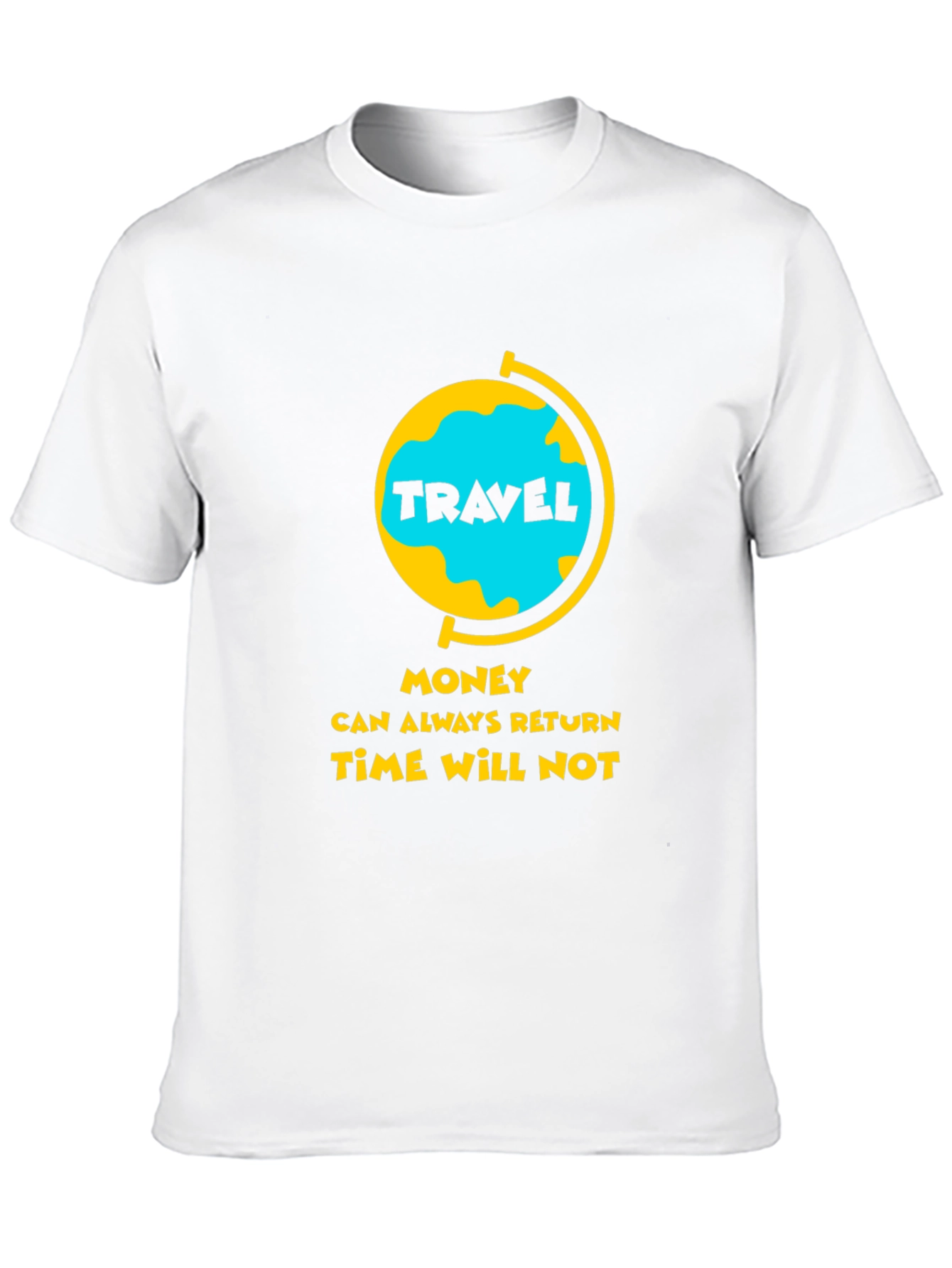 Travel Globe Graphic Tee - Time Will Not