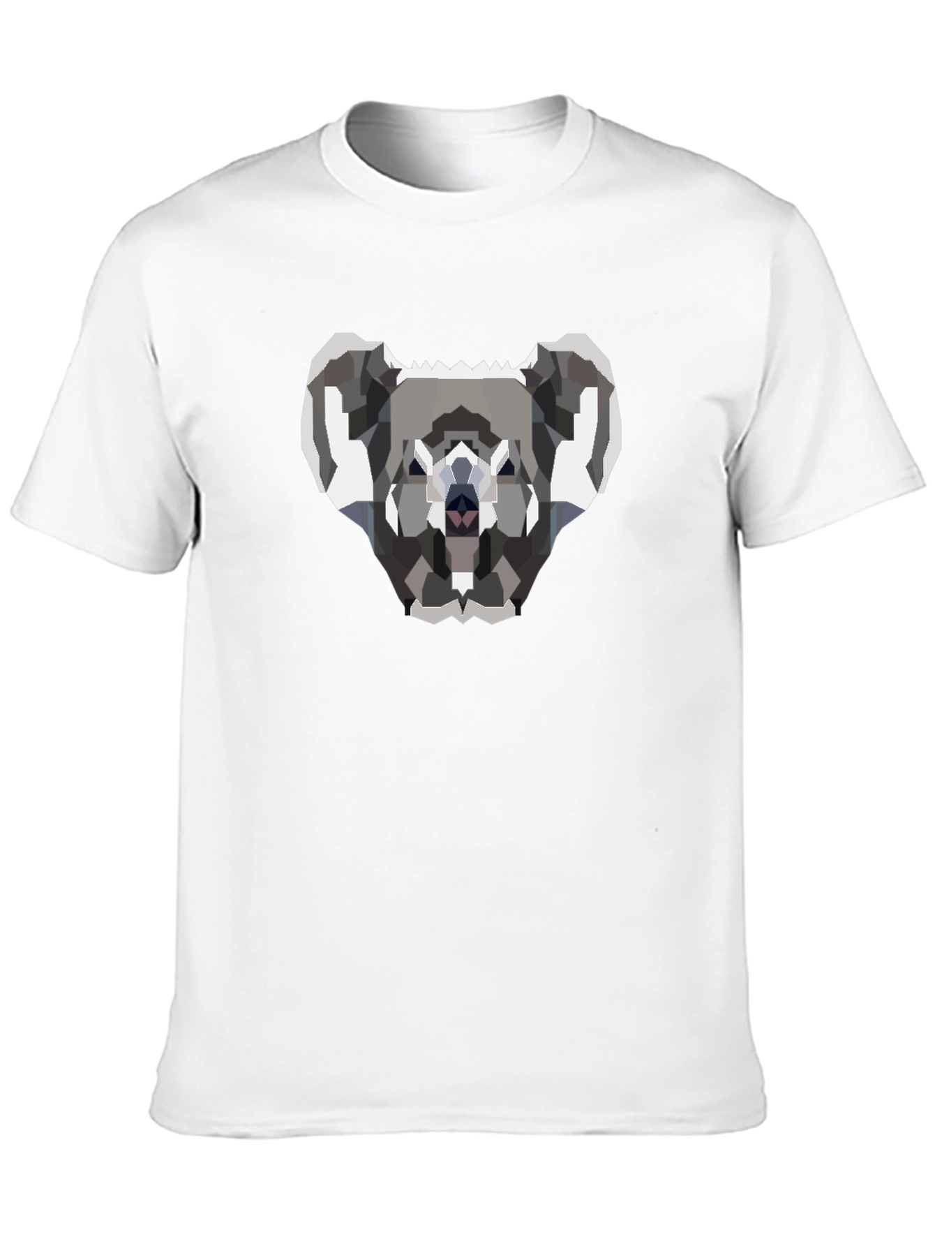 Geometric Koala Graphic T-Shirt - Black