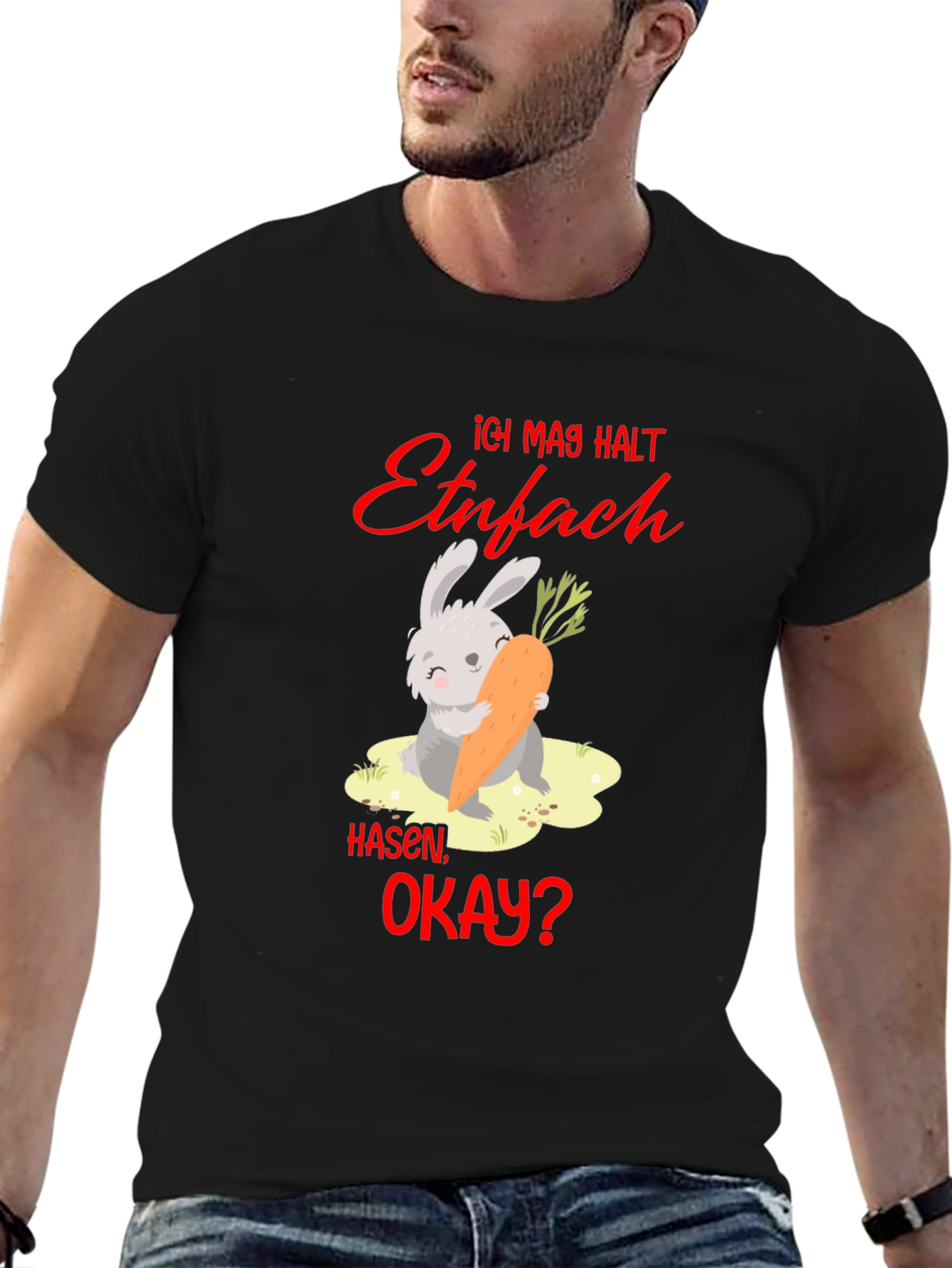 Funny Ich mag halt Hasen okay? Bunny T-Shirt