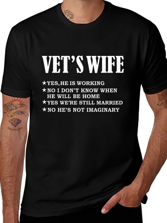 Vets Wife T-Shirt - Military Wife Tee
