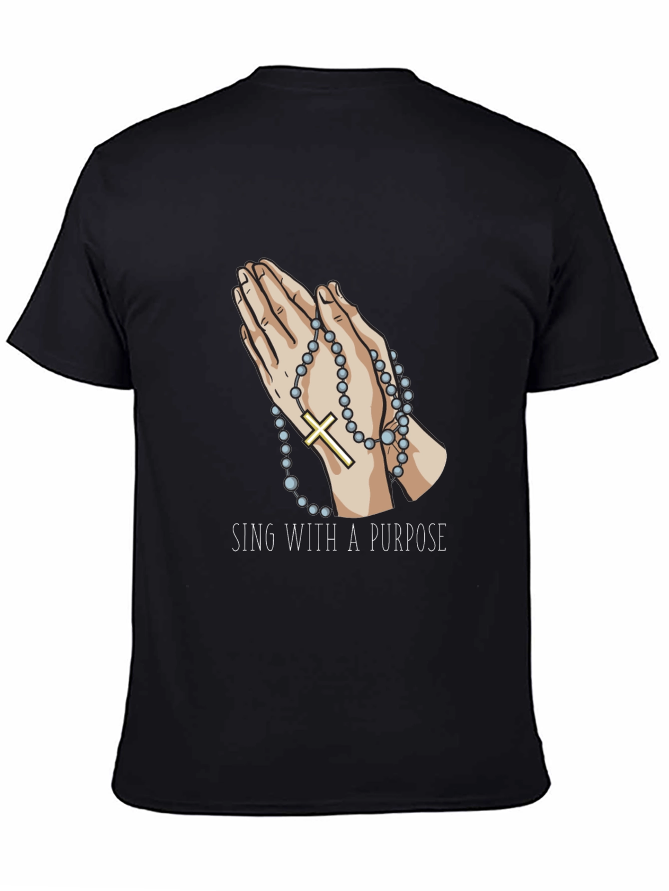 Praying Hands Rosary T-Shirt