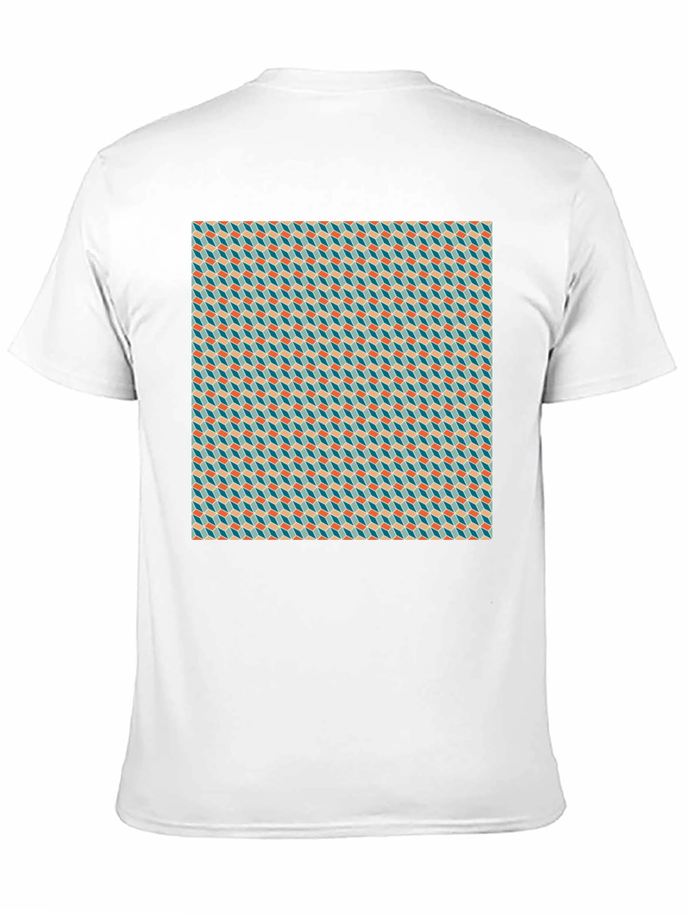 Geometric Illusion Tee - Modern Pattern Black T-Shirt