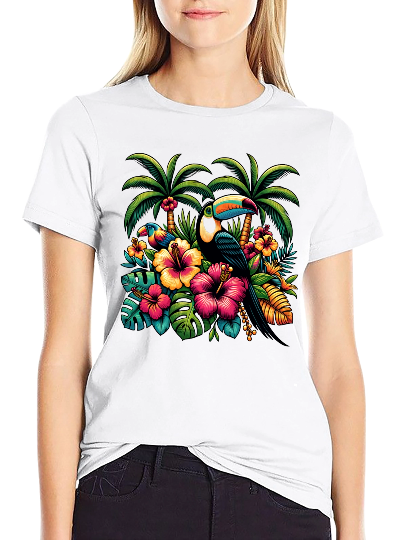 Tropical Toucan Graphic Tee