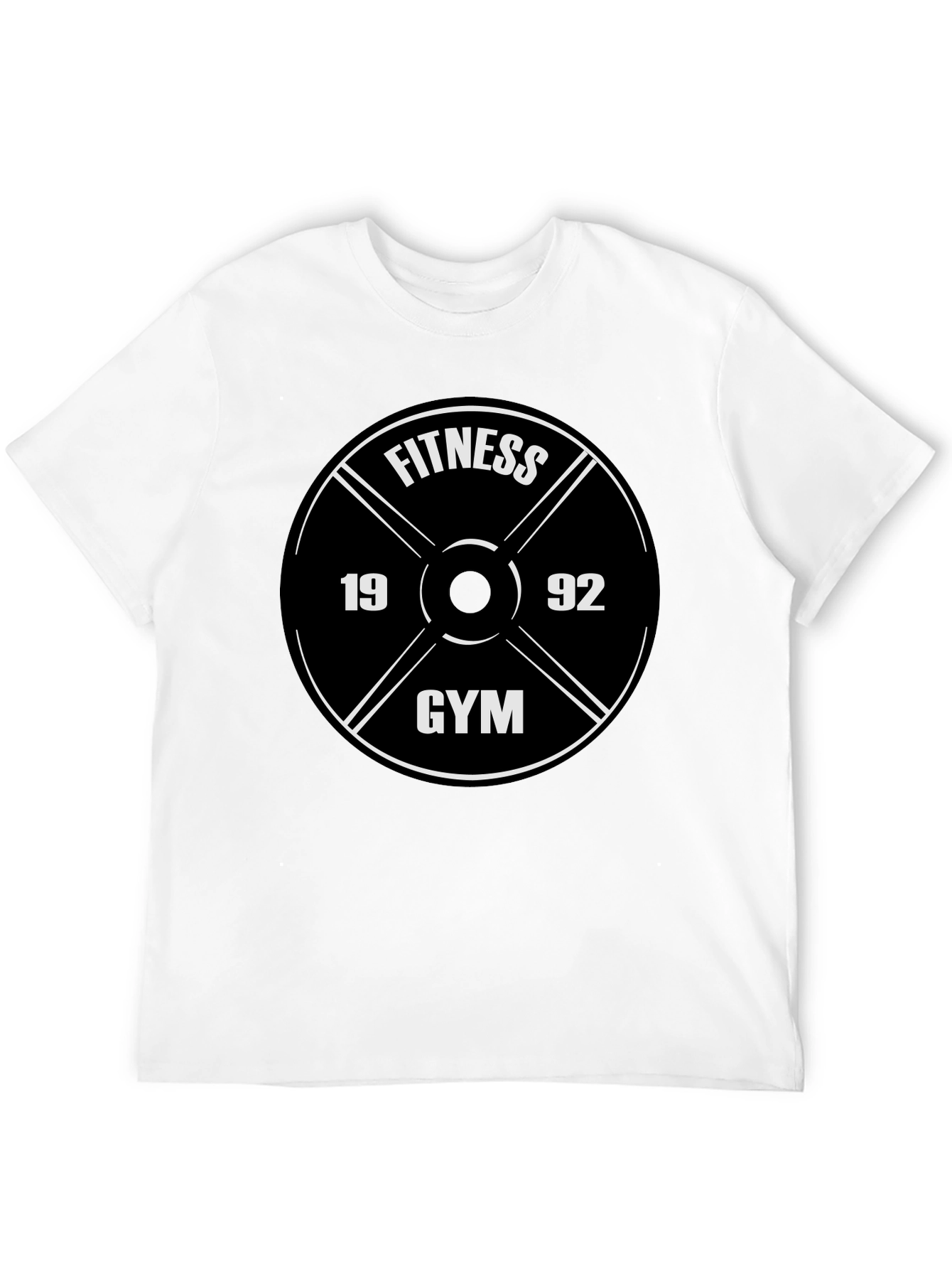 Fitness Gym 1992 Graphic Tee - Black