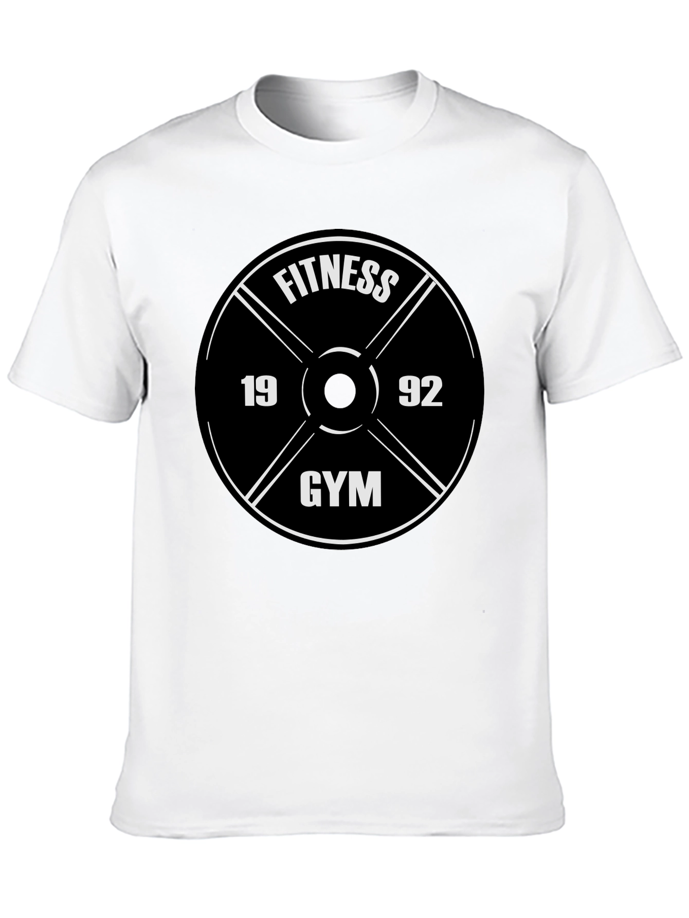 Fitness Gym 1992 Graphic Tee - Black