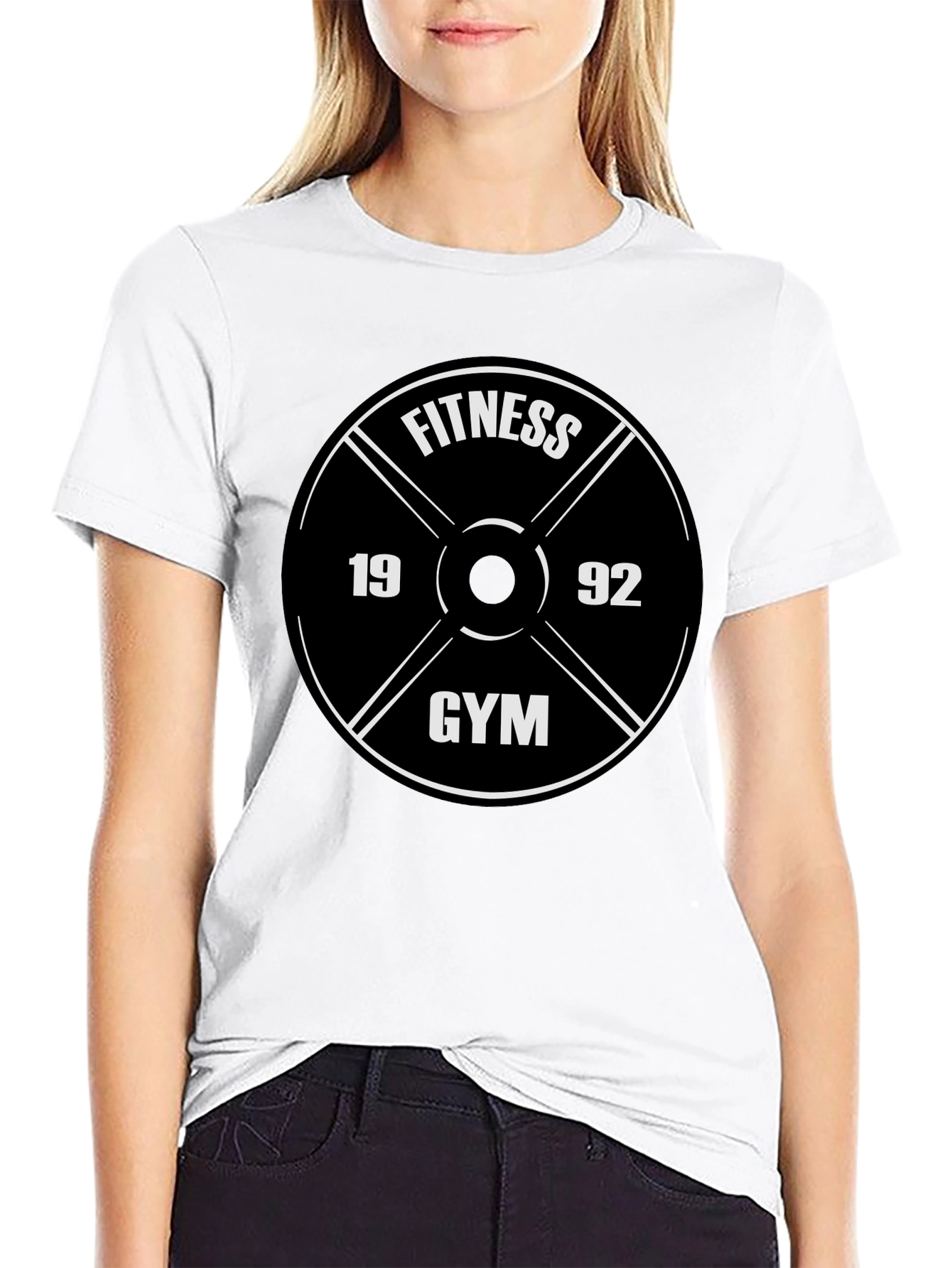 Fitness Gym 1992 Graphic Tee - Black
