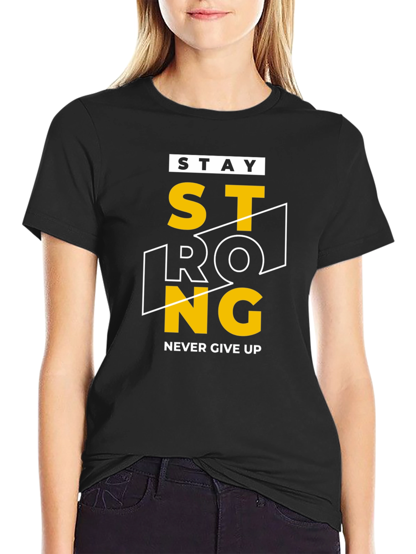 Stay Strong Graphic Tee - Motivation T-Shirt