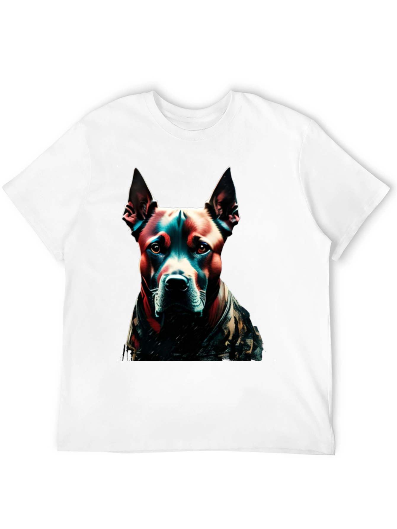 Cool Dog Graphic Tee - Black Cotton Blend