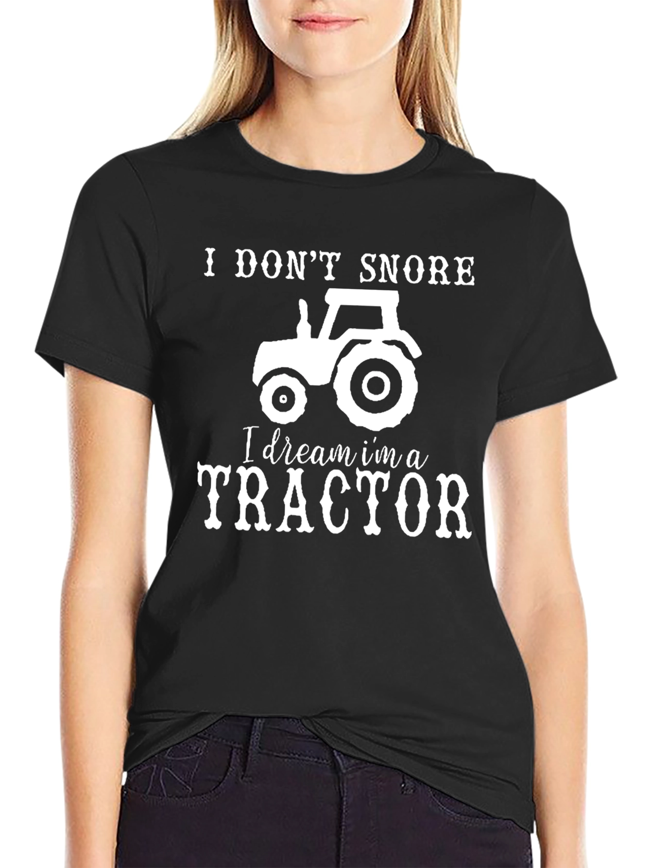 I Dream Im a Tractor Funny Novelty T-Shirt