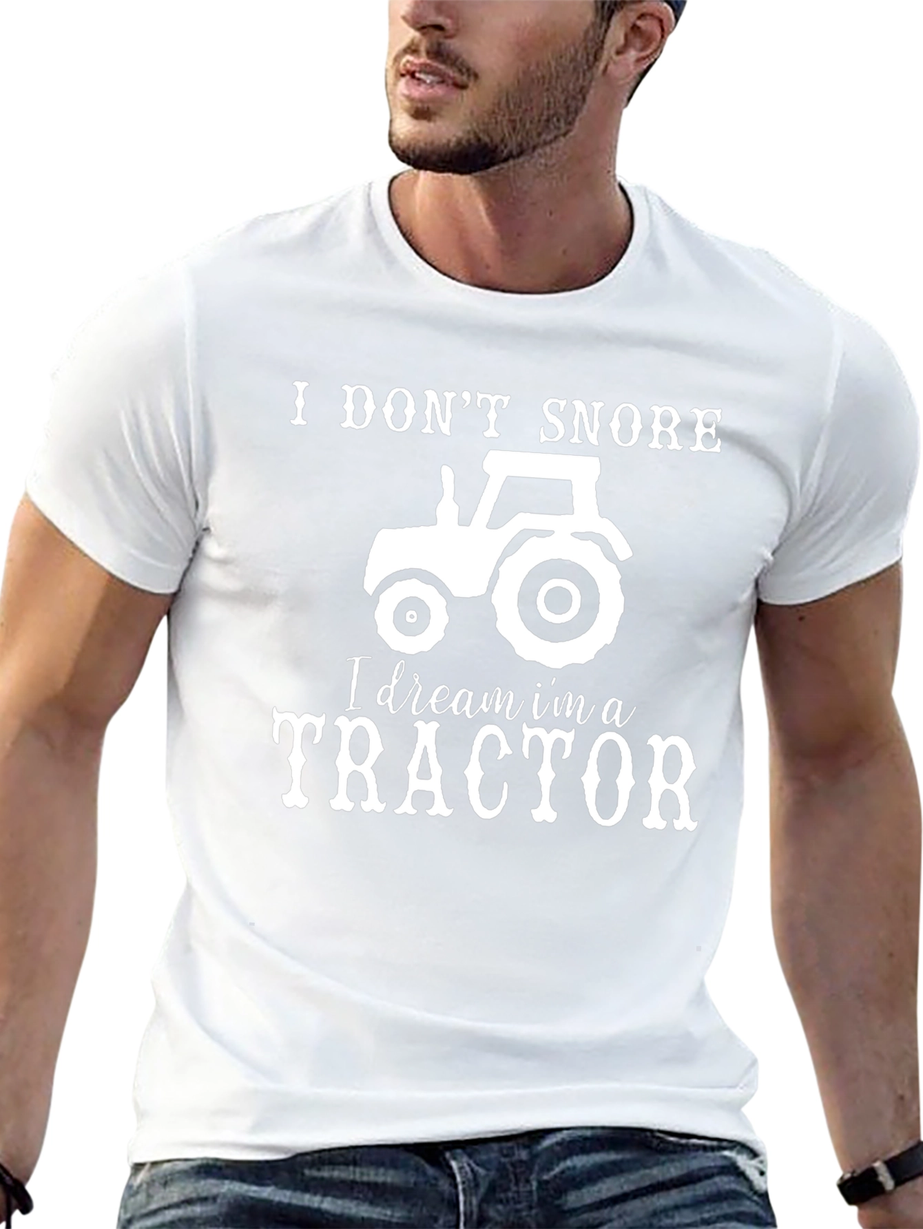 I Dream Im a Tractor Funny Novelty T-Shirt