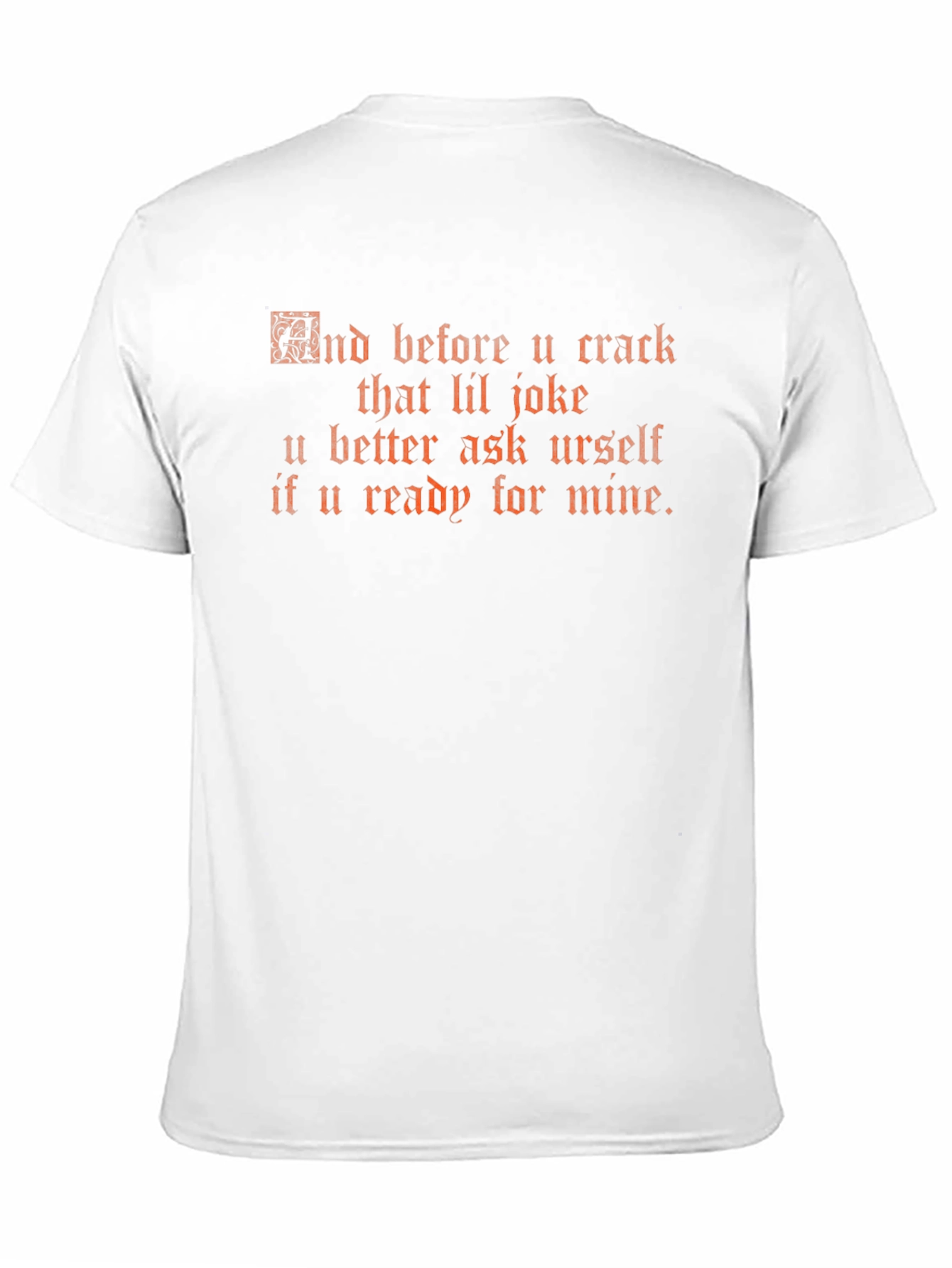 Edgy Graphic Tee - Crack That Lil Joke Black