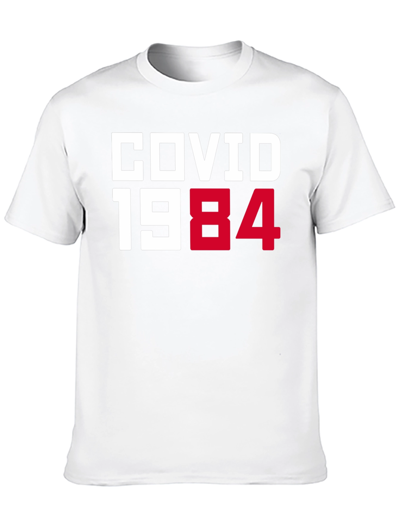COVID 1984 Black T-Shirt - Novelty Graphic Tee